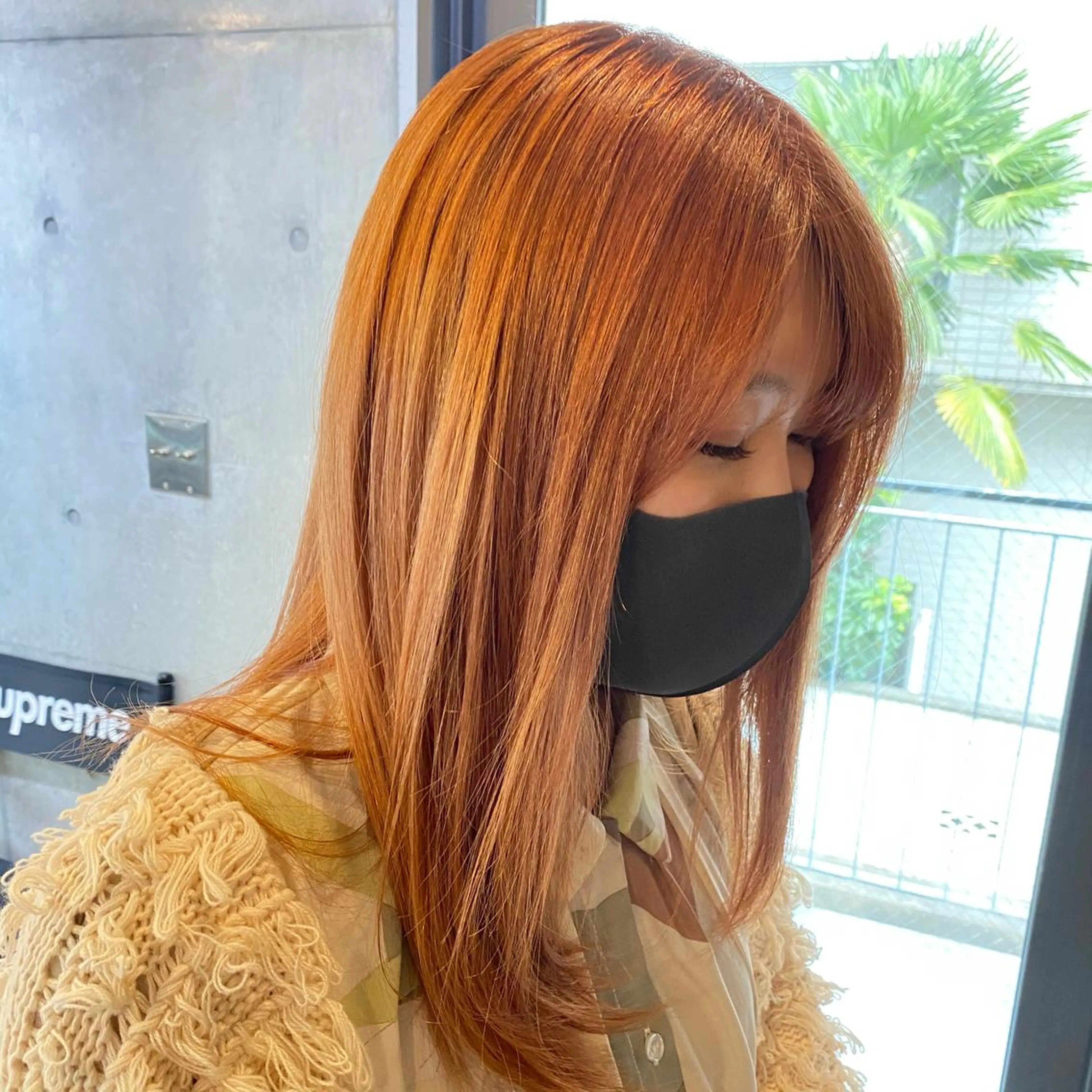 ロング カラー 艶髪ブリーチ 永井竜也のヘアスタイル