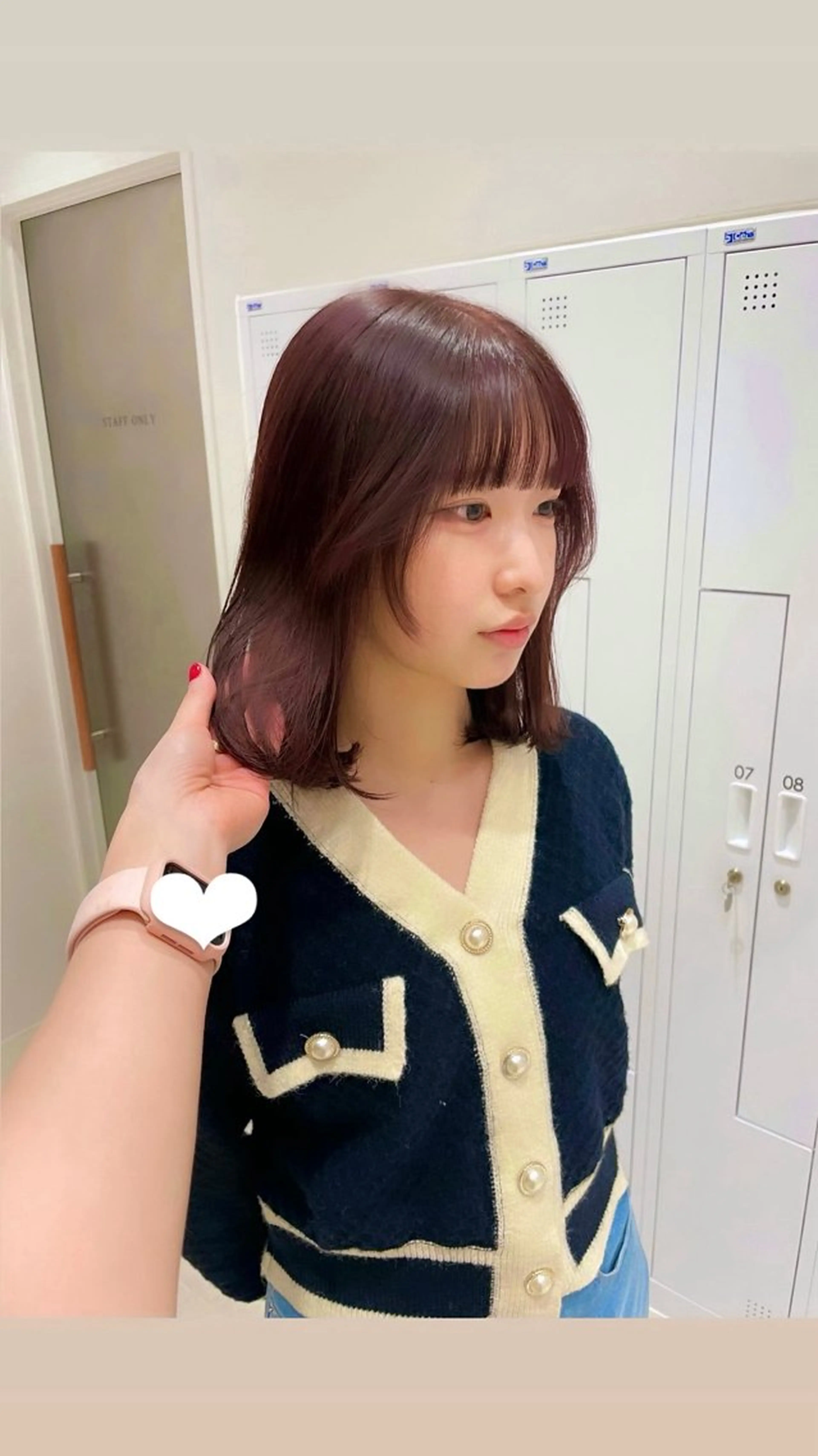 ミディアム ピンクブラウン 東京の技術を 京都で✂︎🕊️💖のヘアスタイル