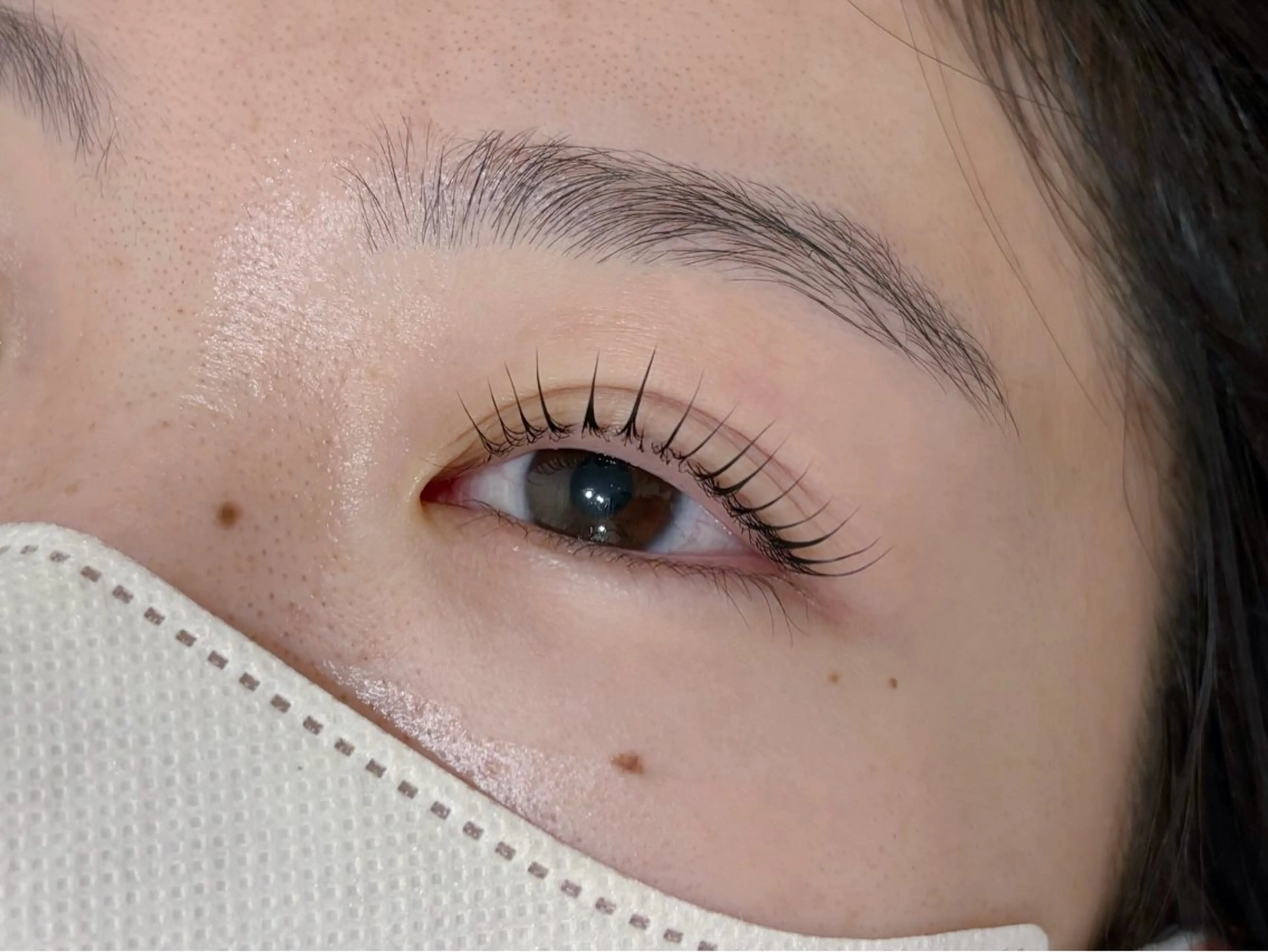 マツエク・マツパ パリジェンヌラッシュリフト 一重×まつ毛パーマ Nail&Eyelash Rea所属・Rea🌈Coco 韓国風まつげパーマの眉毛・アイブロウイメージ