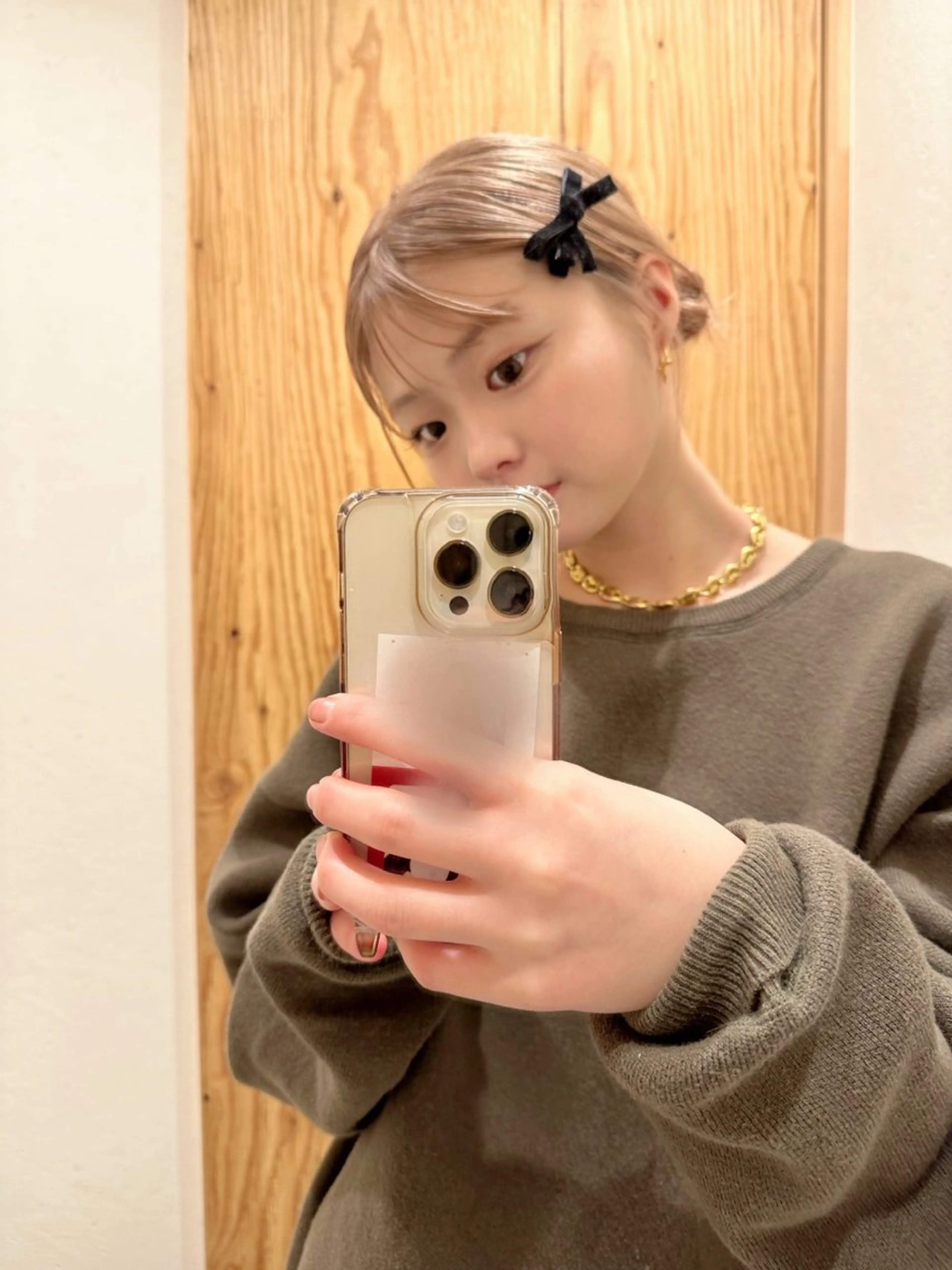 ミディアム カラー 顔まわりカット/艶髪 カラー✨けいとのヘアスタイル