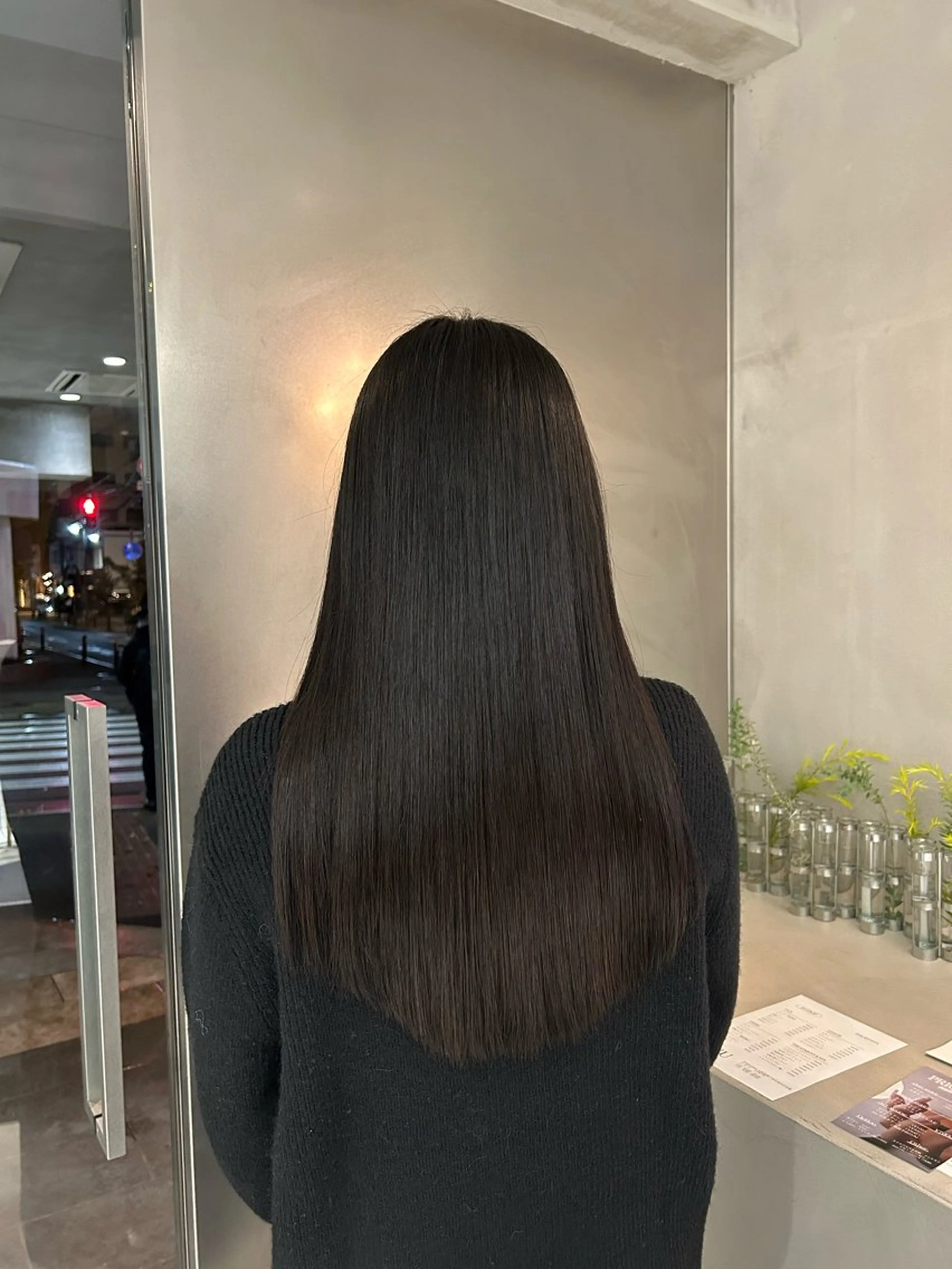 ロング カラー 馬場 菜乃夏のヘアスタイル