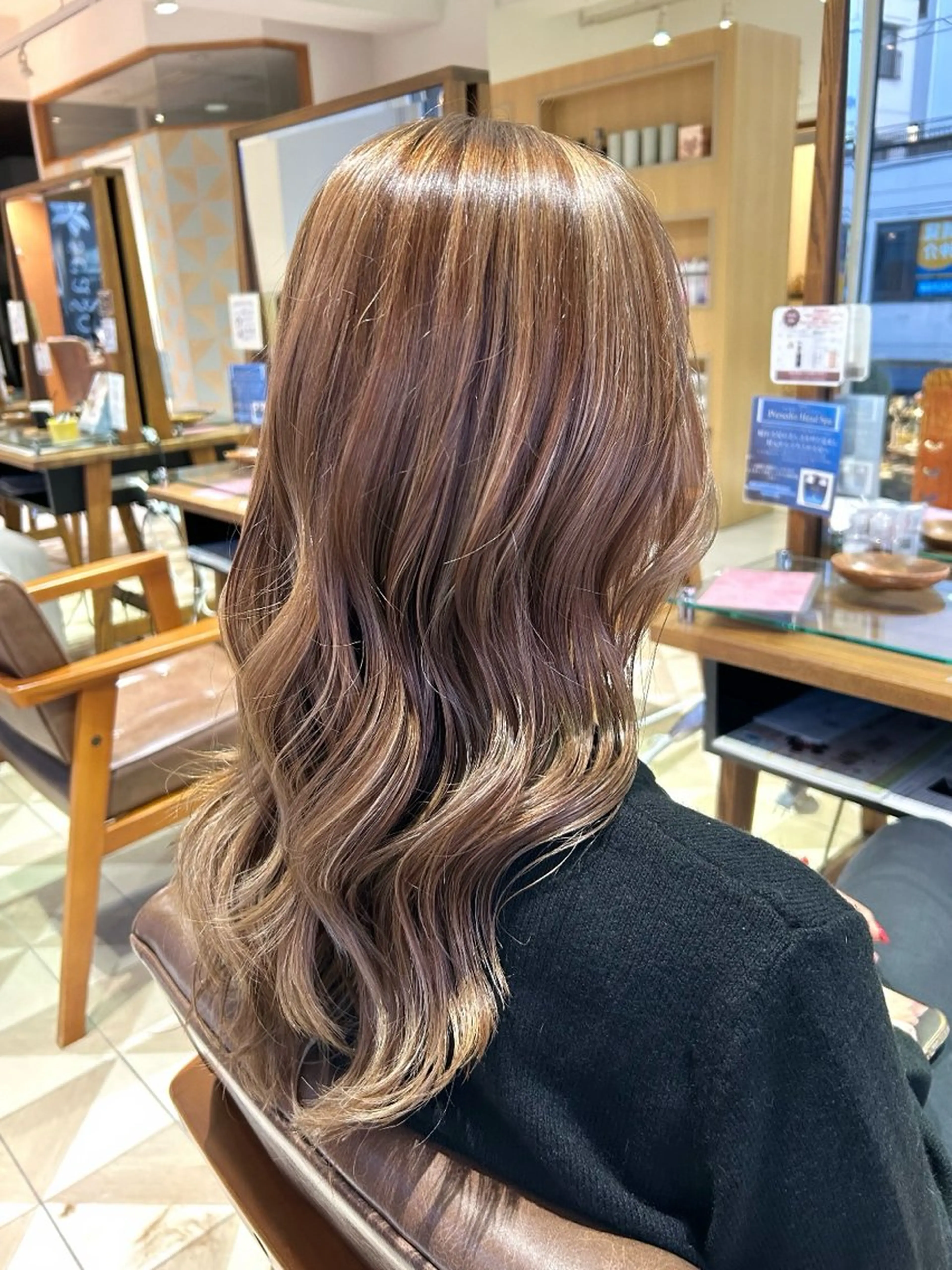 ロング カラー ヘアアレンジ カット ヘアカラー 吉水 彩乃 /ボブ/透明感カラーのヘアスタイル