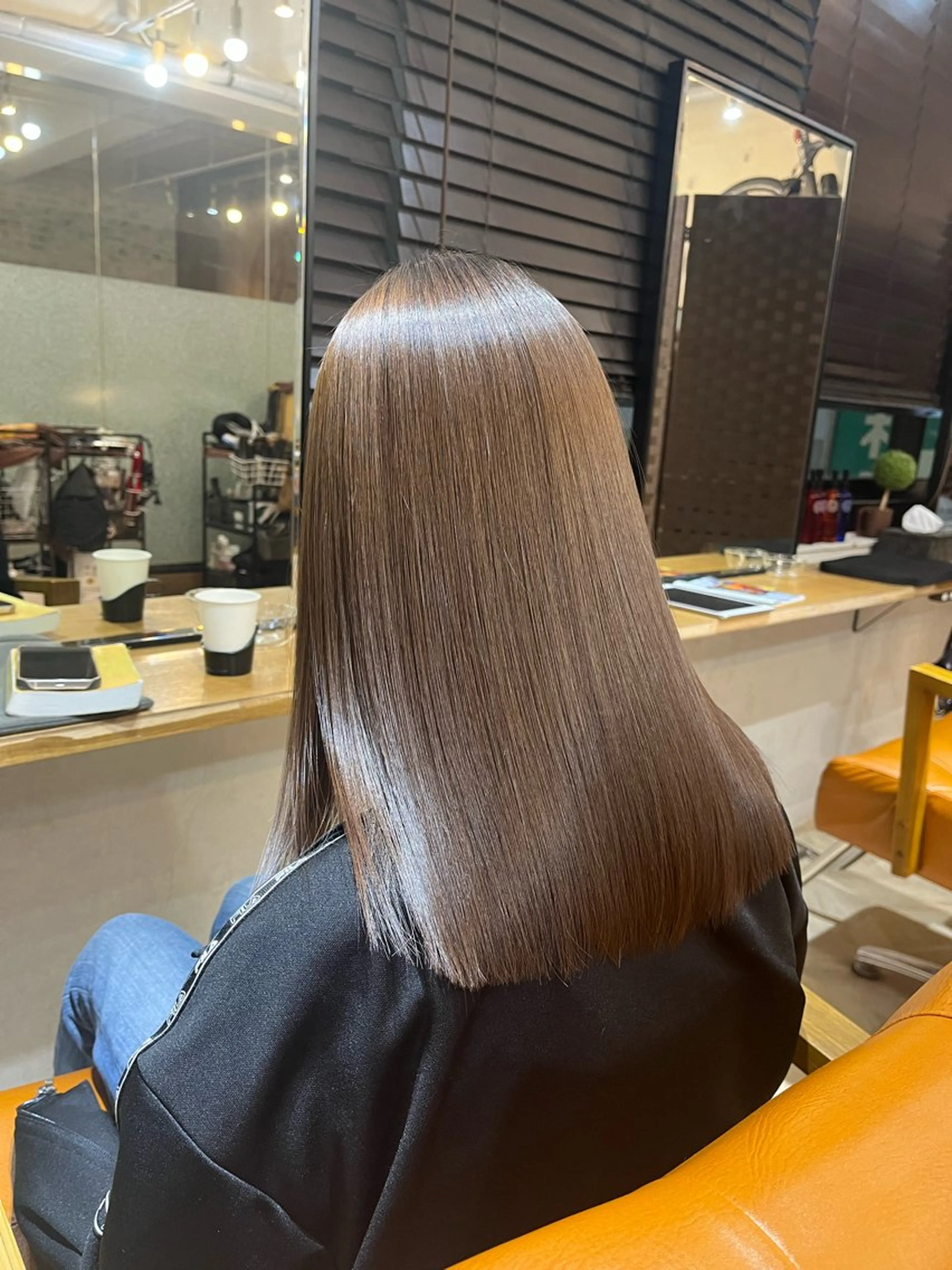 セミロング 髪質改善period.赤坂　美容室所属・✨髪質改善✨ period.永松のヘアスタイル