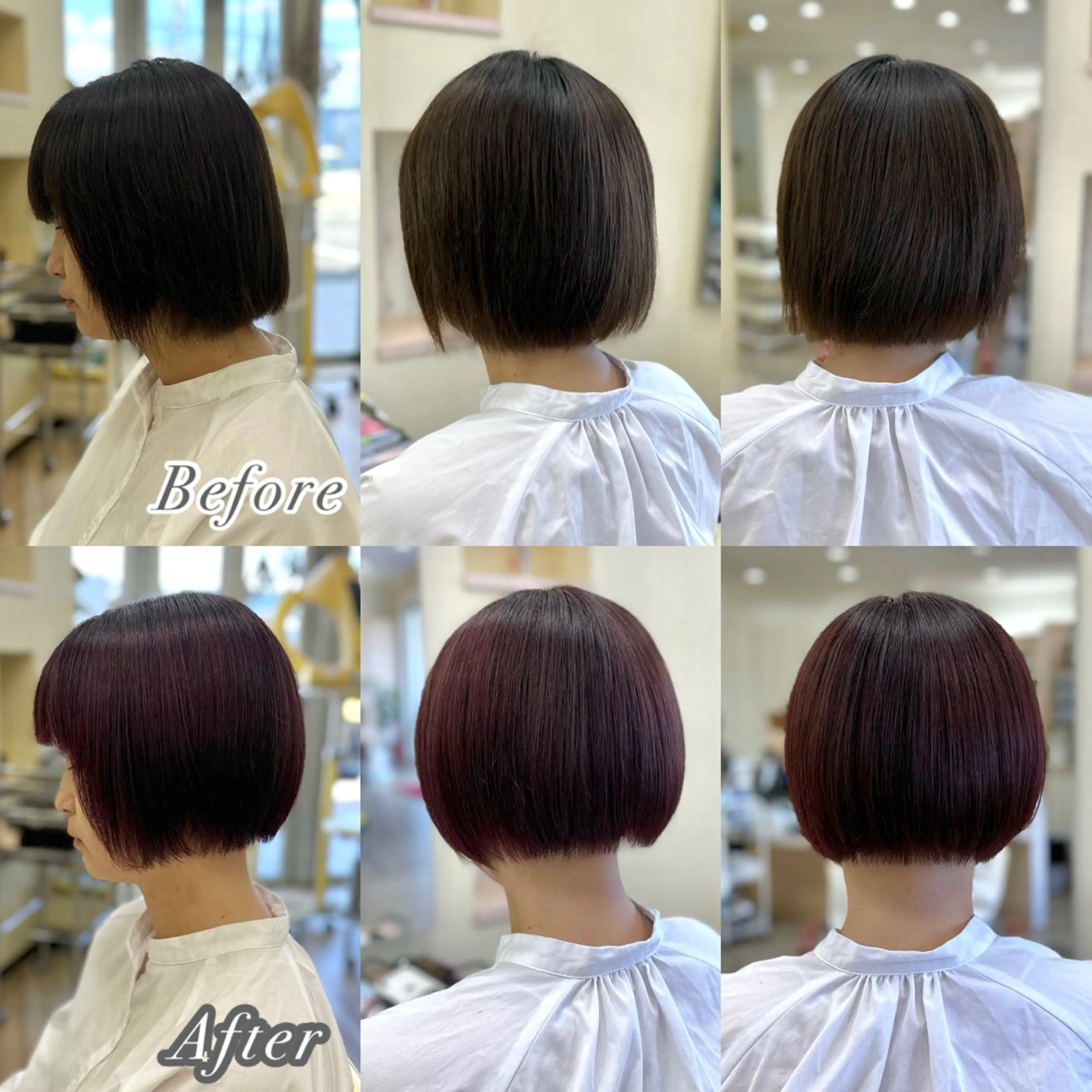 ショート カラー ショートボブ ブラウンカラー ピンクカラー ピンクブラウン ボブ ヘアカラー 美容室　アンジュ　みやき店所属・田中 純平のヘアスタイル