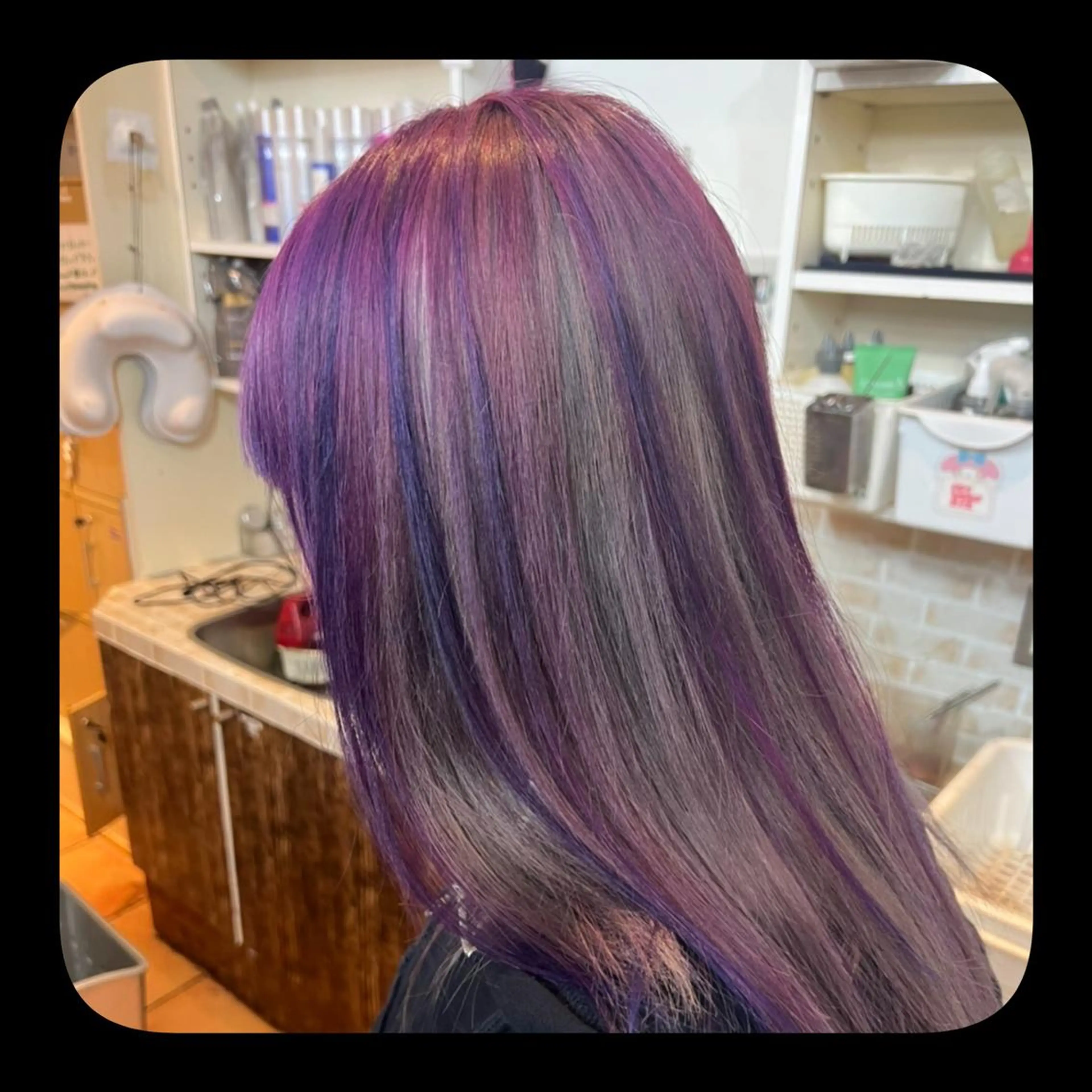 ロング カラー パープルカラー シルバー 🦄アイリスト💐 小澤　愛蘭のマツエク・マツパデザイン