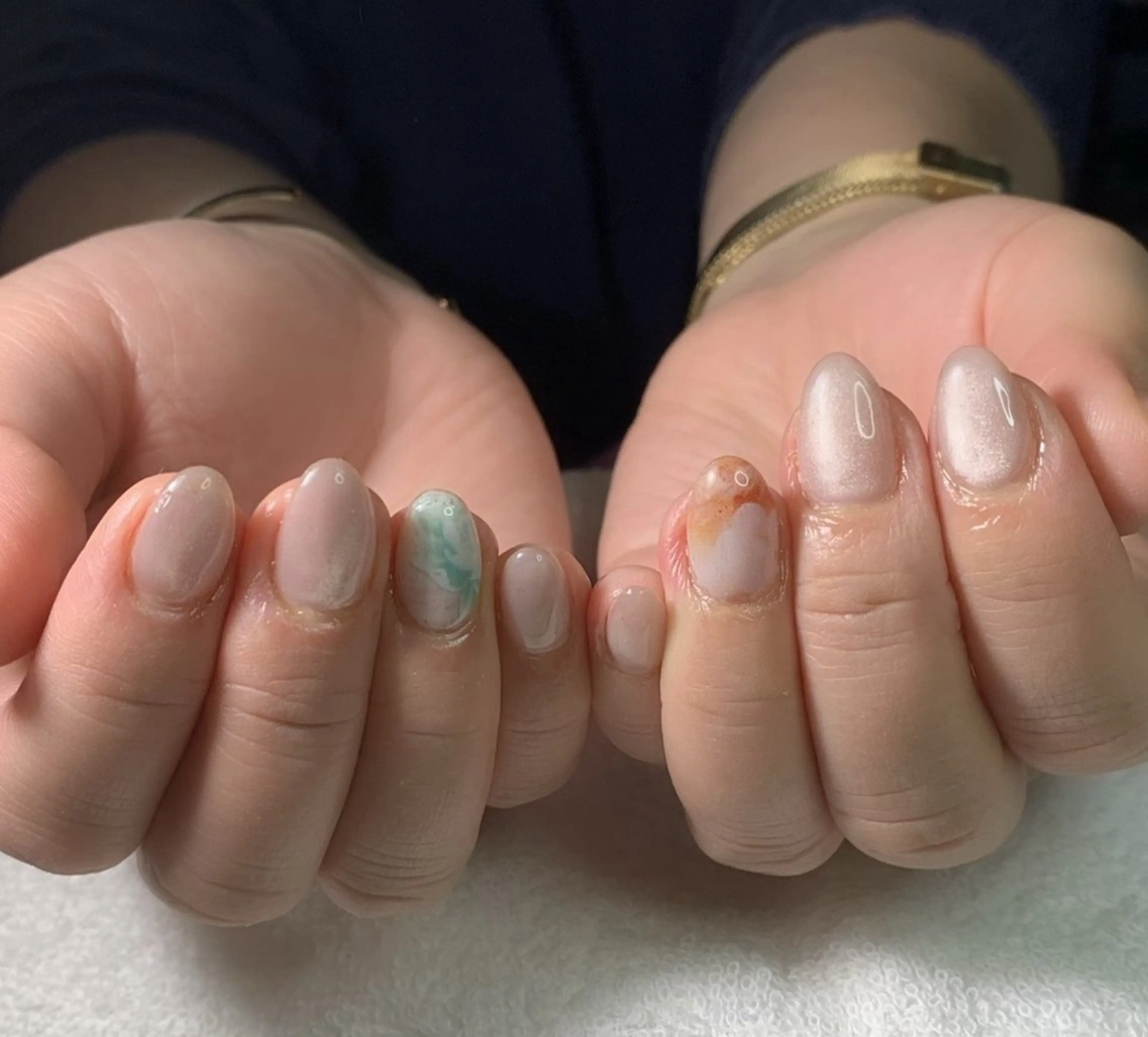 ネイル マグネットネイル ハンドネイル フットネイル MHR nailのネイルデザイン