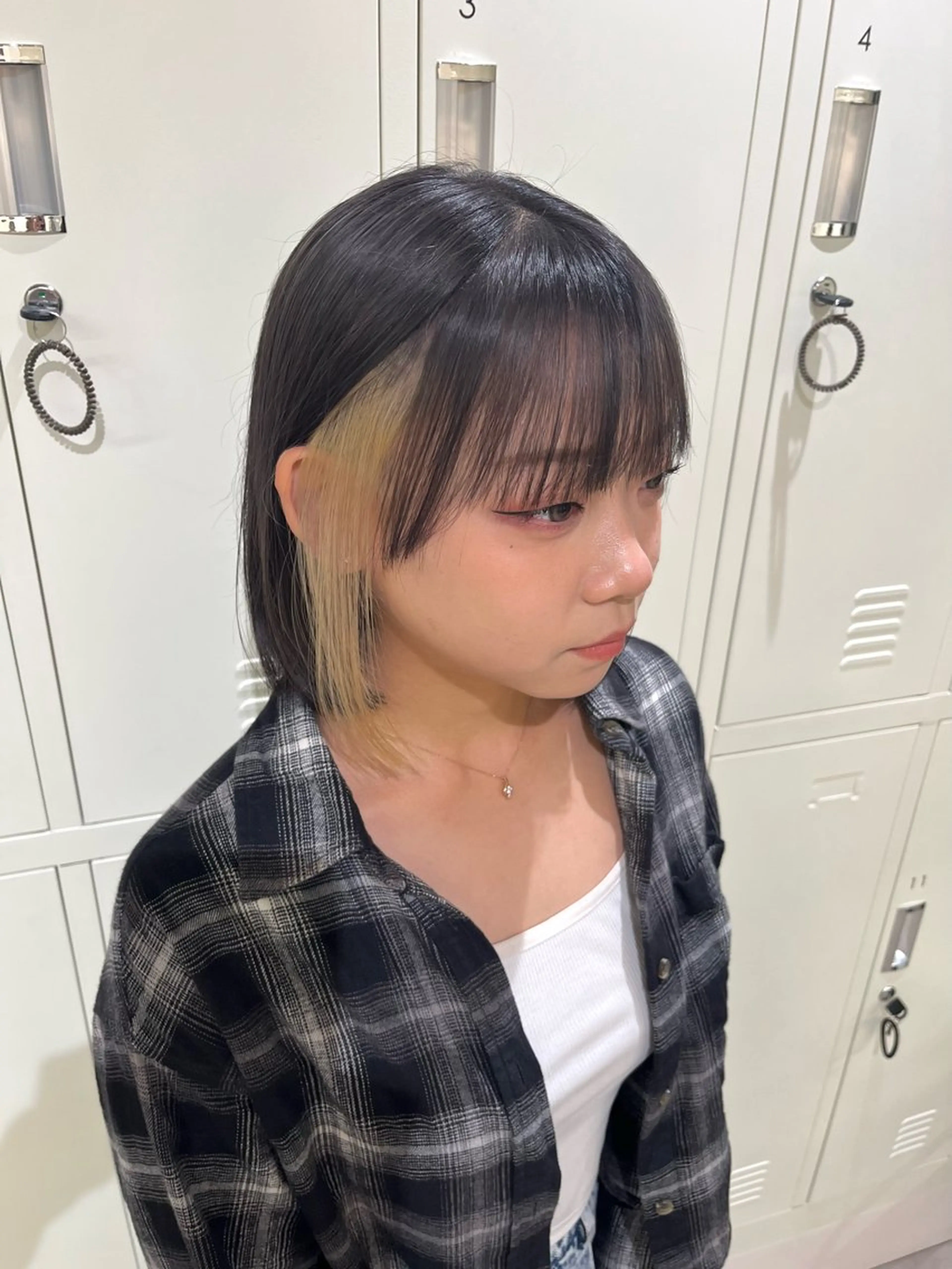 ショート カラー ヘアカラー トリートメント 🎀FACE。暖色 カラー/カスミ🤍のヘアスタイル