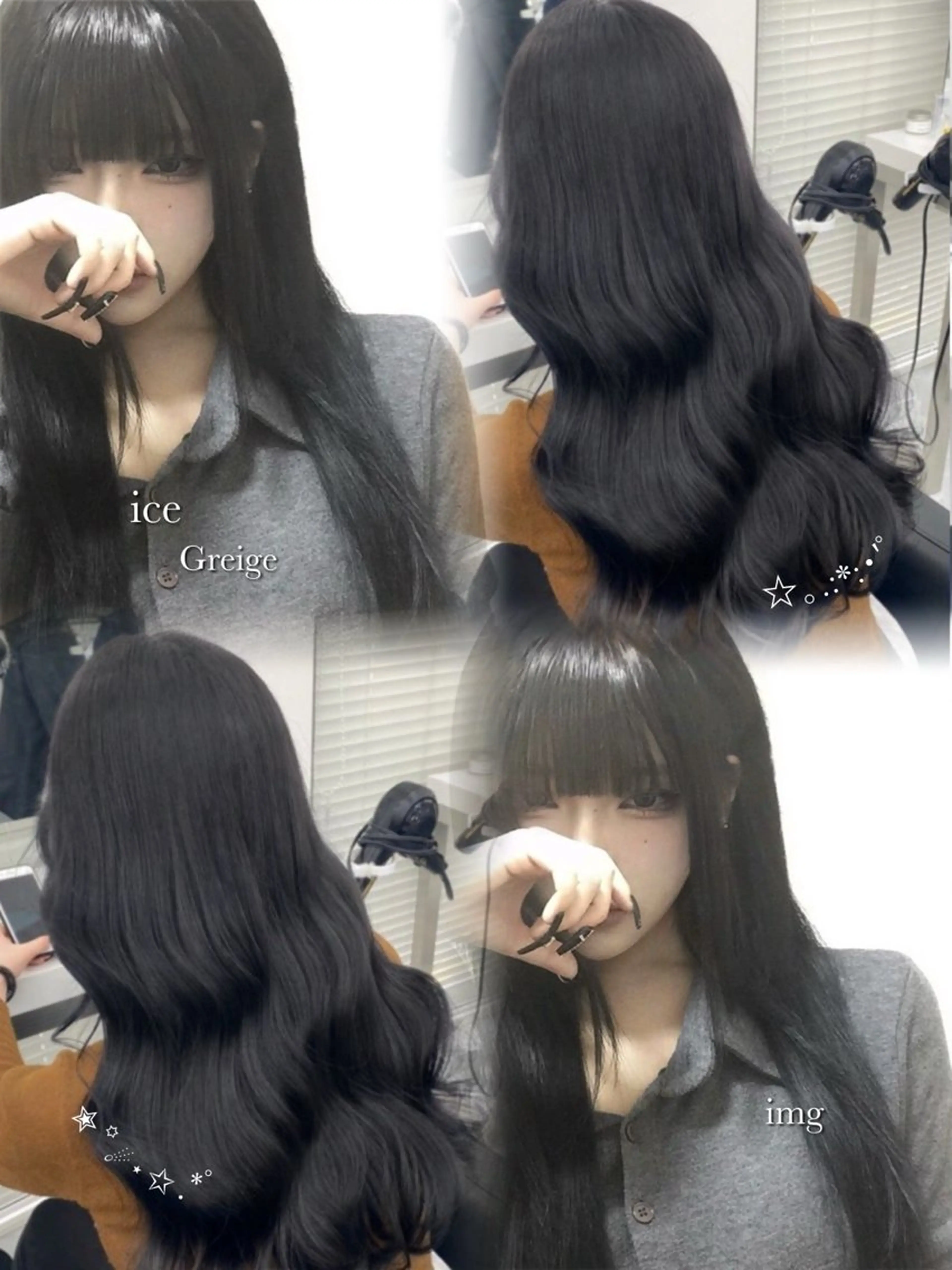 カラー カット ヘアカラー 韓国風hair🖤 Maria🖤のヘアスタイル