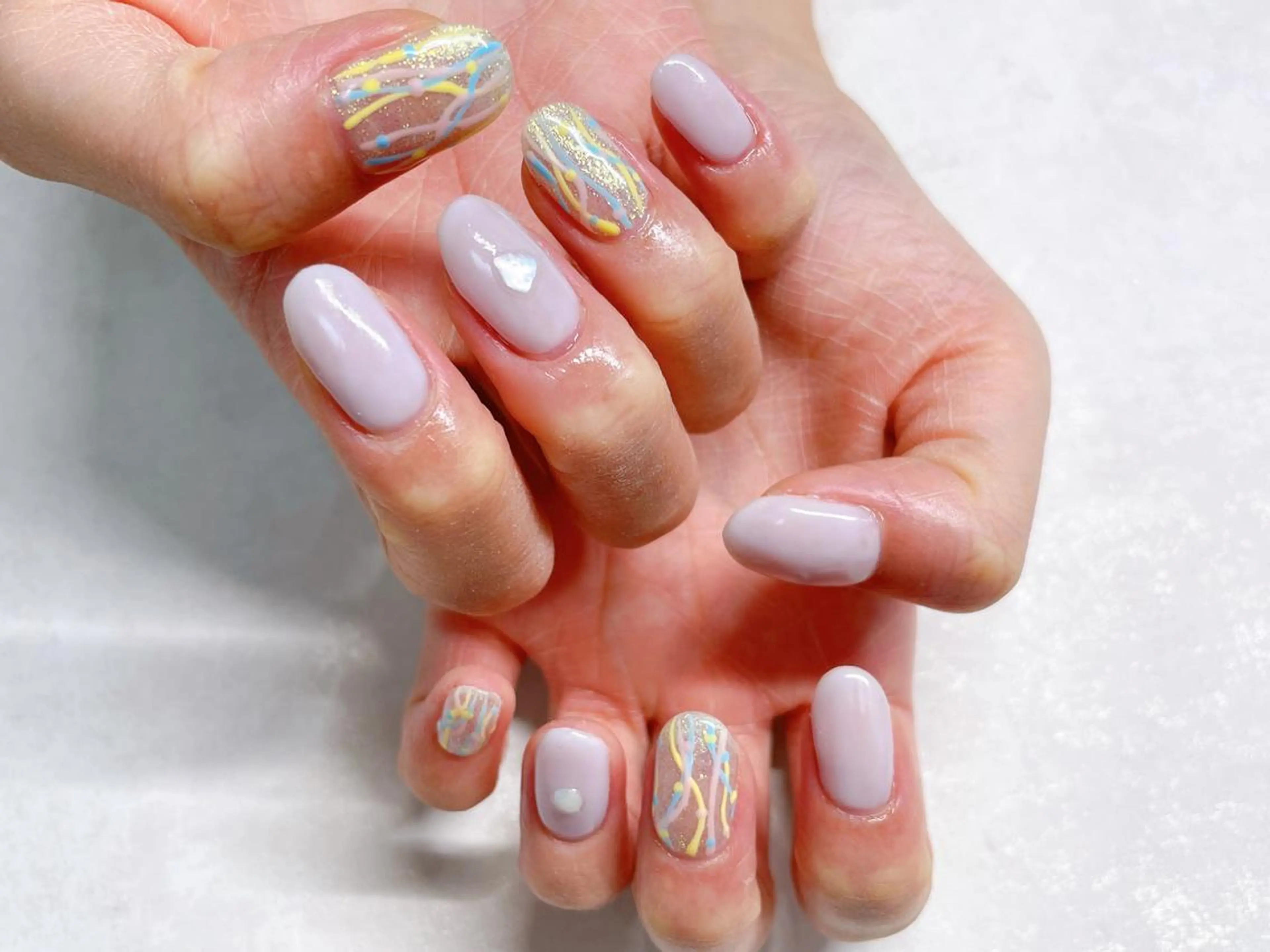 ネイル オーロラネイル フラワーネイル フットネイル フレンチネイル ジェルネイル ハンドネイル Mogu nail 二子玉川のネイルデザイン