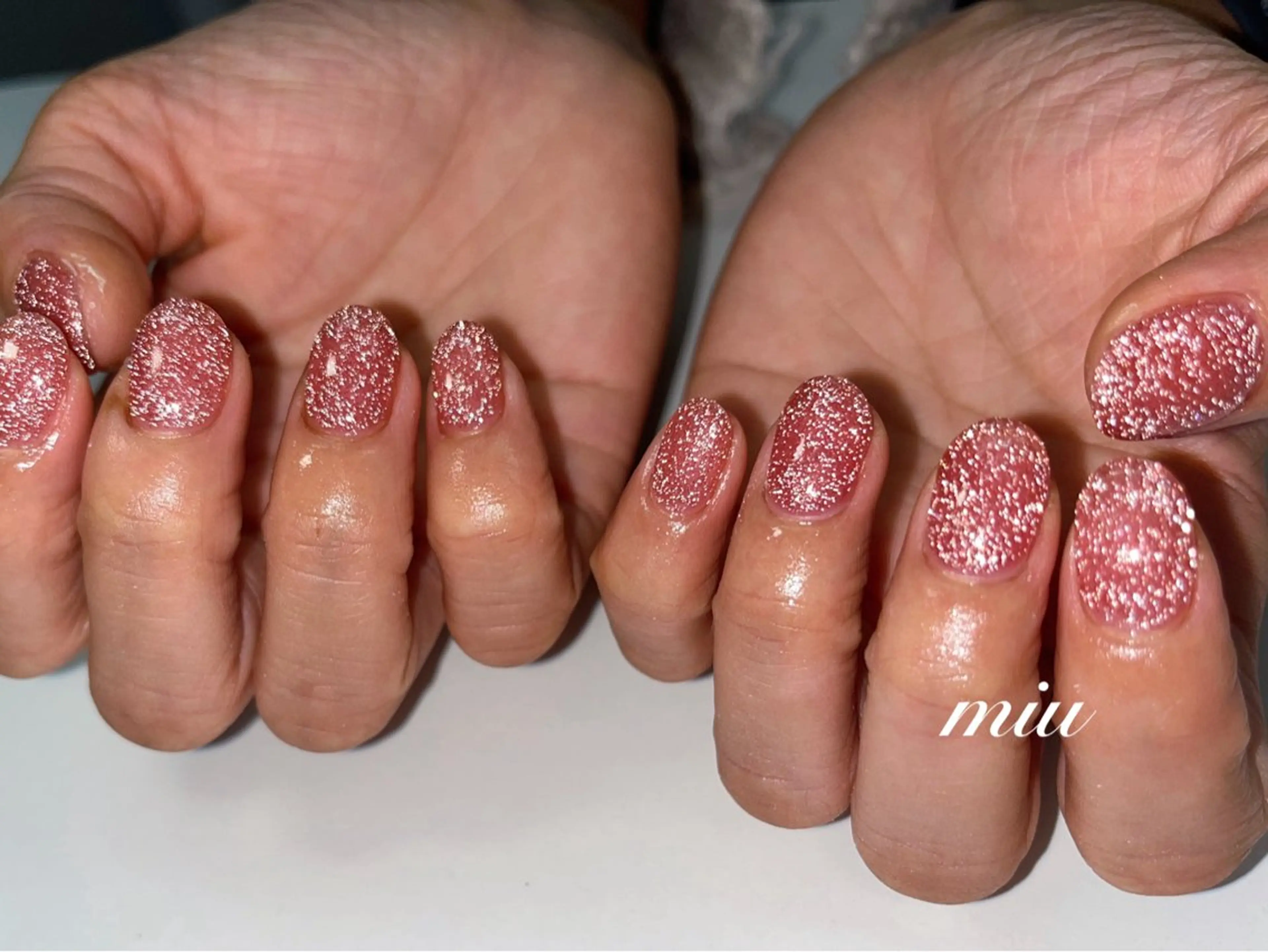 ネイル フラッシュネイル ラメ(グリッター) ハンドネイル miu nail 🐾Mihoのネイルデザイン