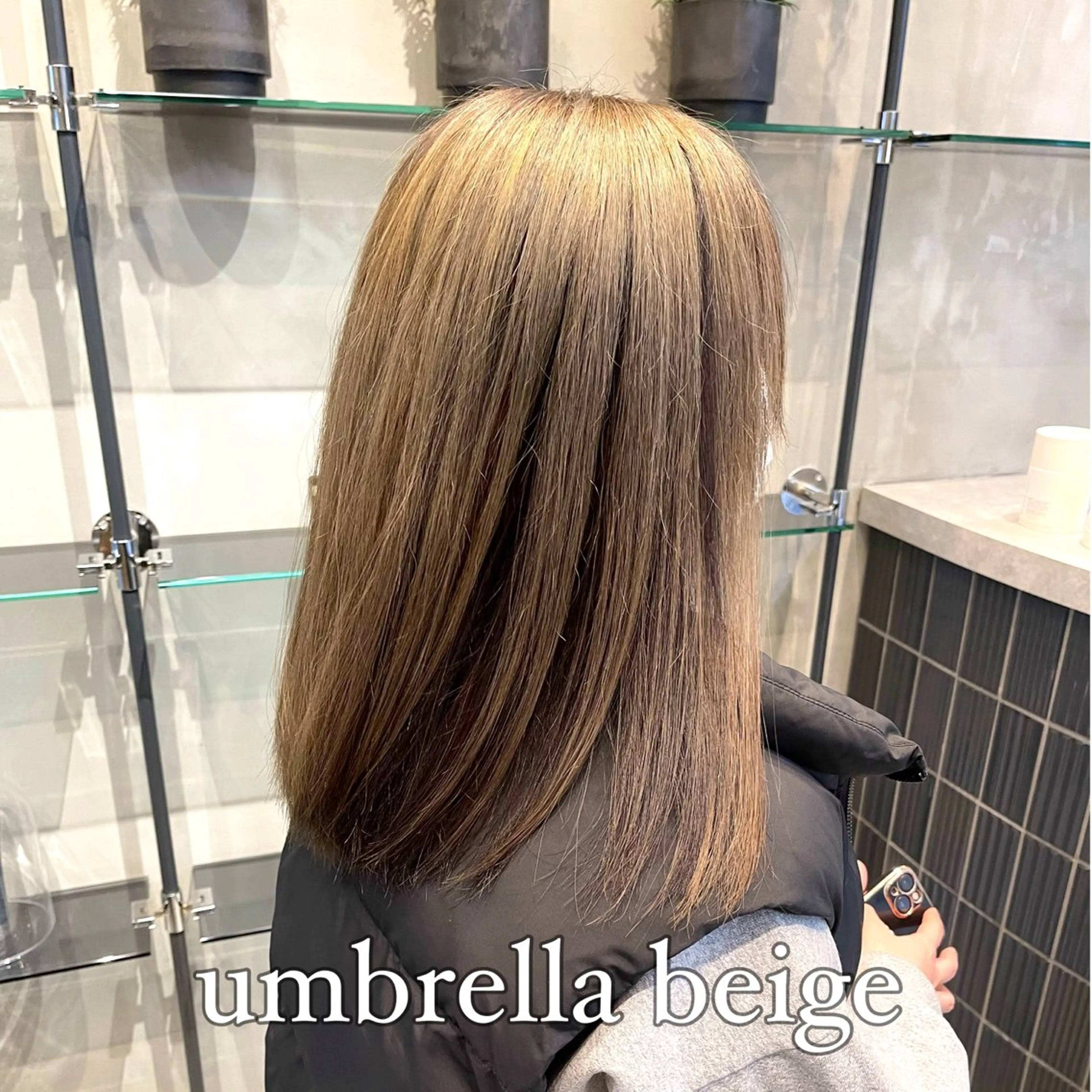 セミロング カラー カット ヘアカラー トリートメント ✨縮毛矯正　韓国ヘア レイヤー✨大濱快斗のヘアスタイル