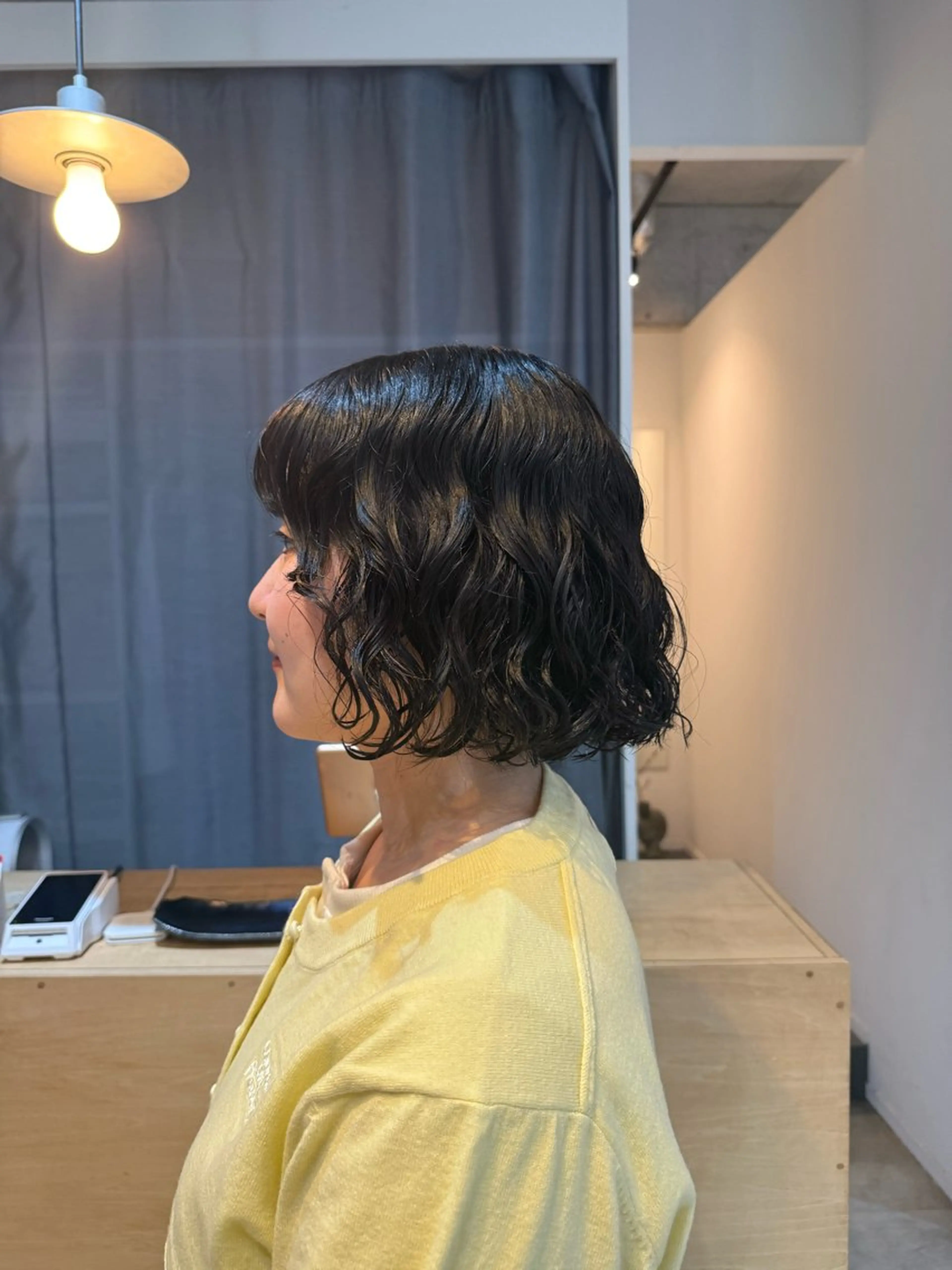 ミディアム カット パーマ トリートメント 海外風パーマ/ ウェーブパーマ/神野のヘアスタイル