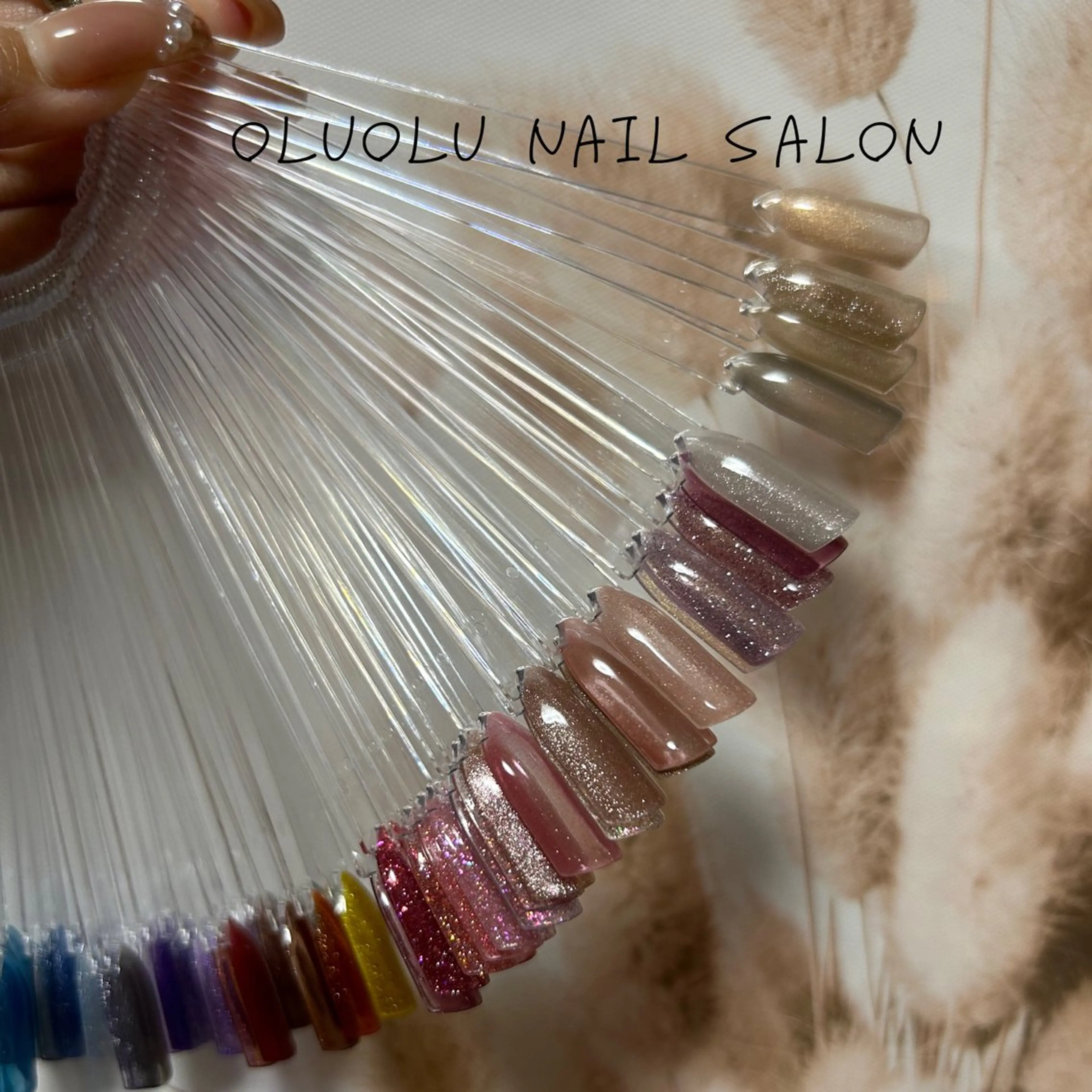 ネイル マグネットネイル oluolu nailsalonのネイルデザイン