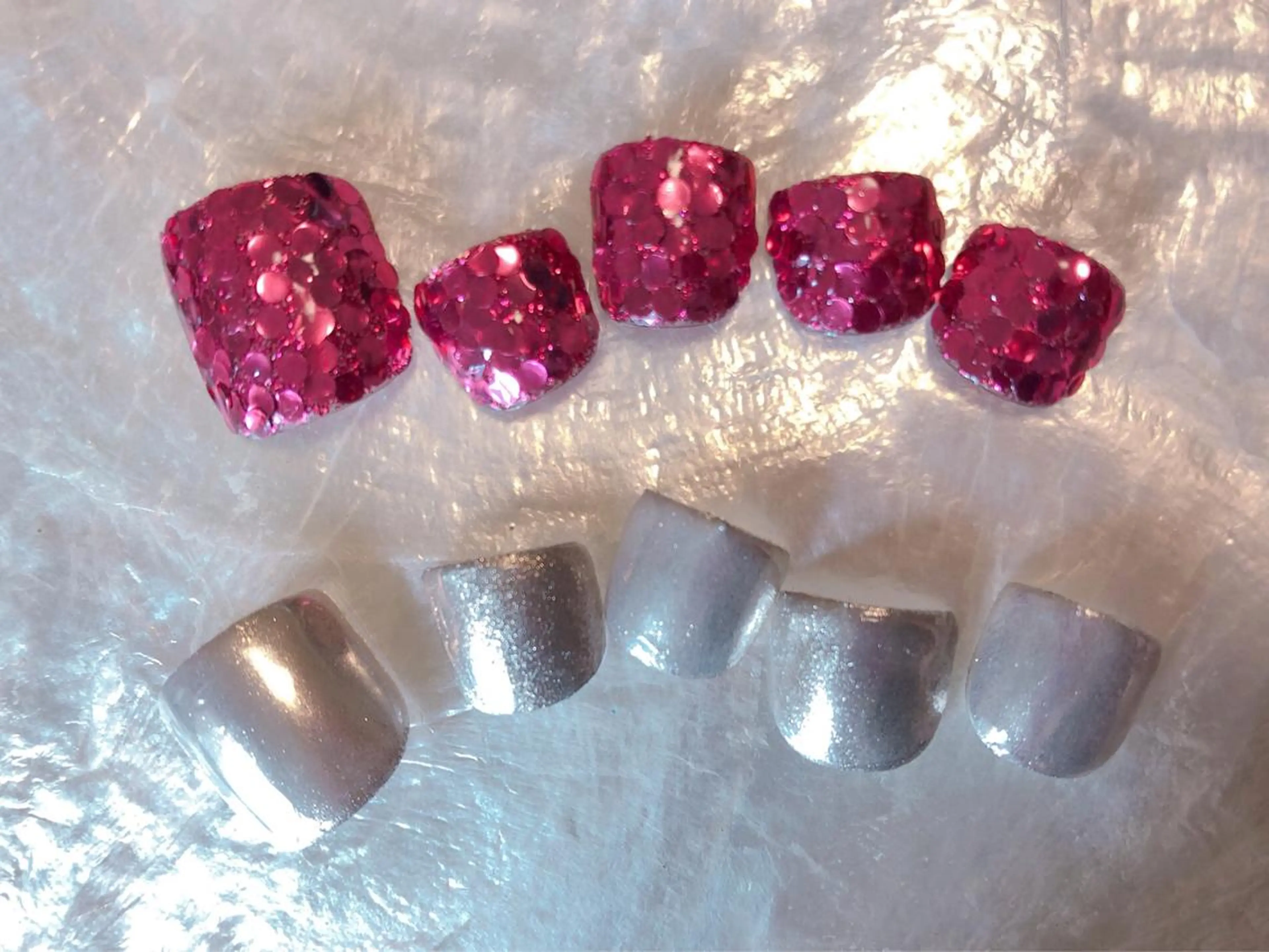 ネイル ホログラムネイル キラキラネイル ミラーネイル kiki nail 二子玉川のネイルデザイン