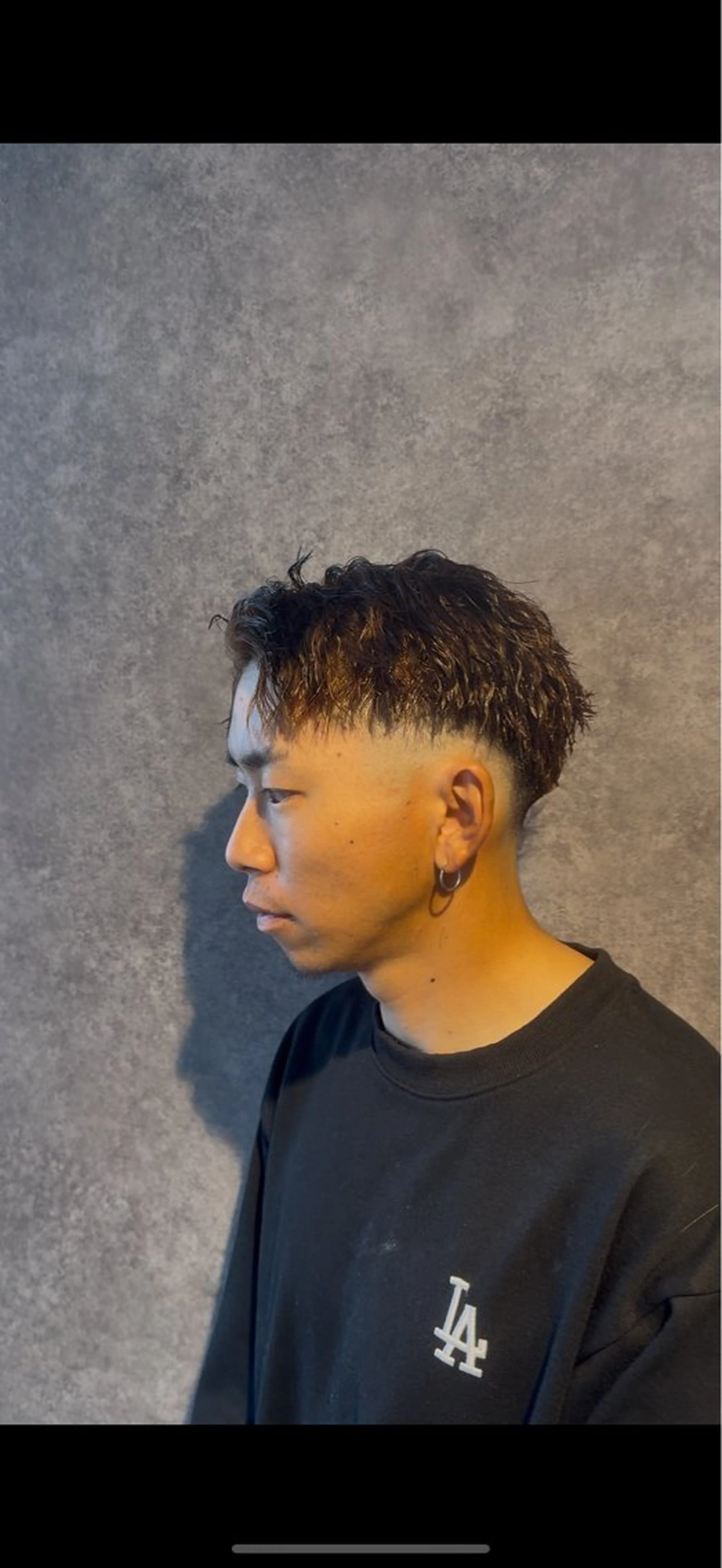 パーマ メンズ フェードカット メンズ特化/前橋/ エンドウ　ソラのヘアスタイル