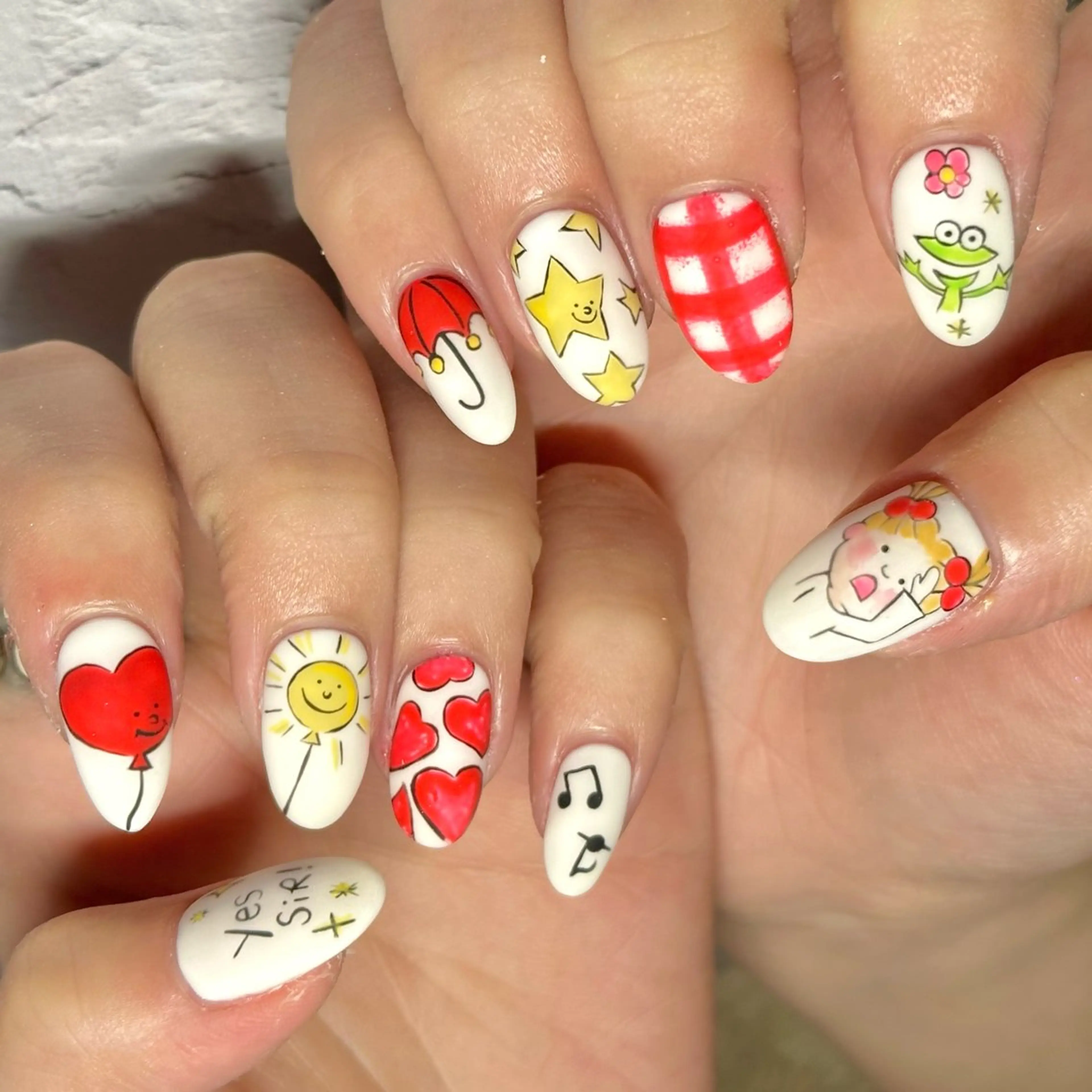 ネイル ハンドネイル OKIKA所属・【OKIKA】 らん🦖🌈🧡のマツエク・マツパデザイン