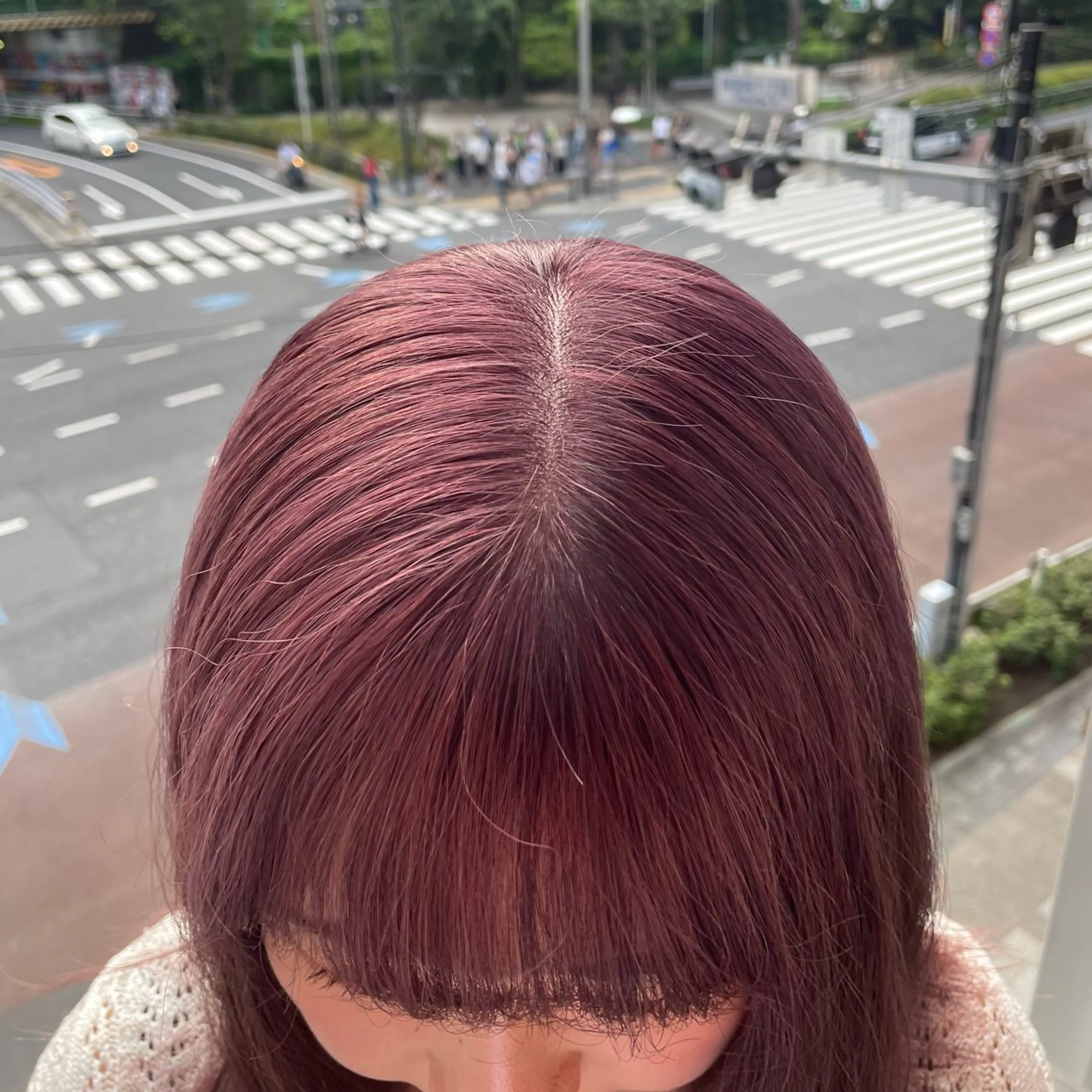 ミディアム カラー ヘアアレンジ ベージュカラー カシス ピンクカラー ピンクベージュ ヘアカラー driP.by HAVANA所属・ケアブリーチ／パーマ 工藤のヘアスタイル