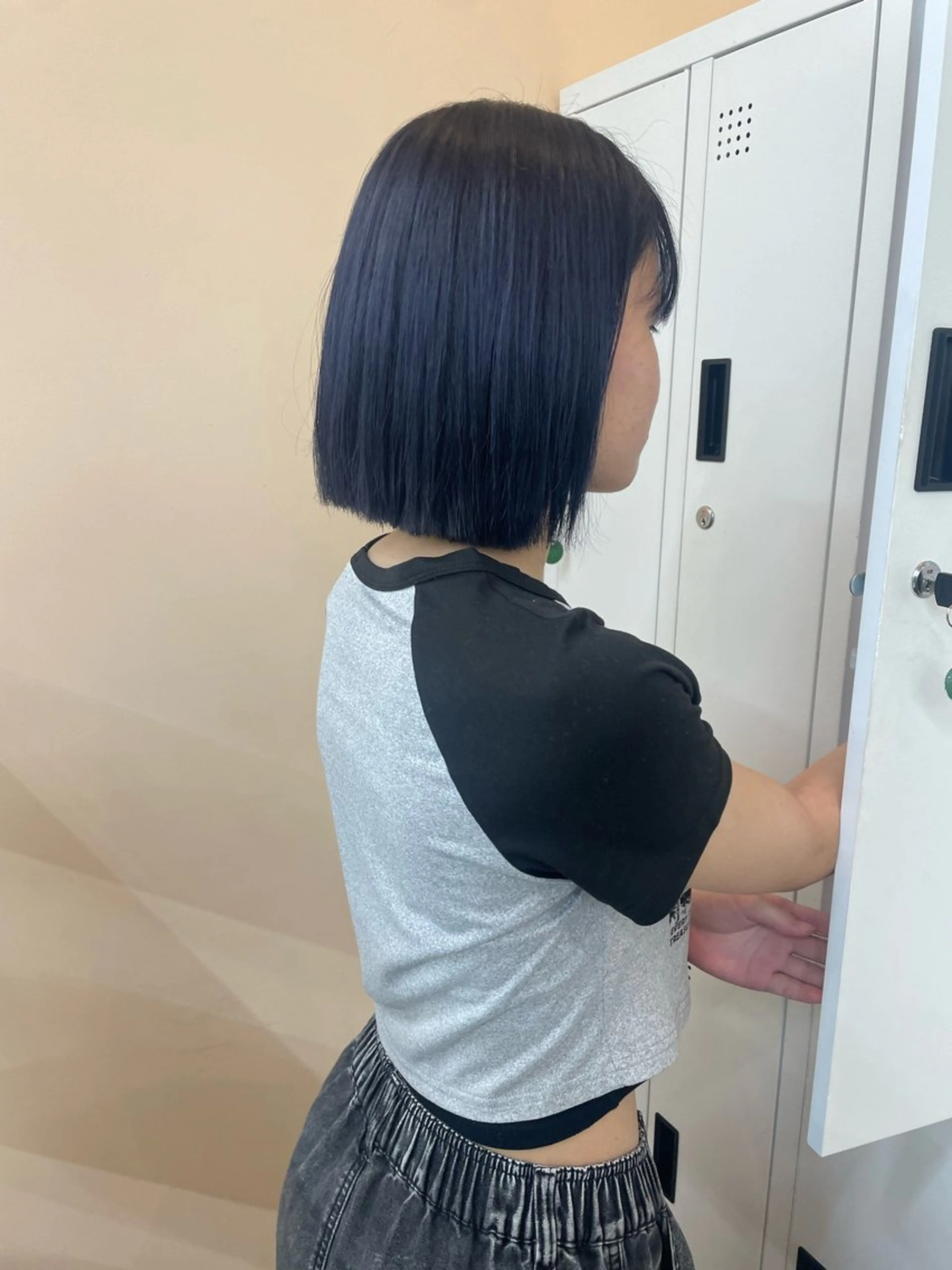 ミディアム カラー ヘアカラー トリートメント カットモデル/ ハイトーン/ゆうあのヘアスタイル