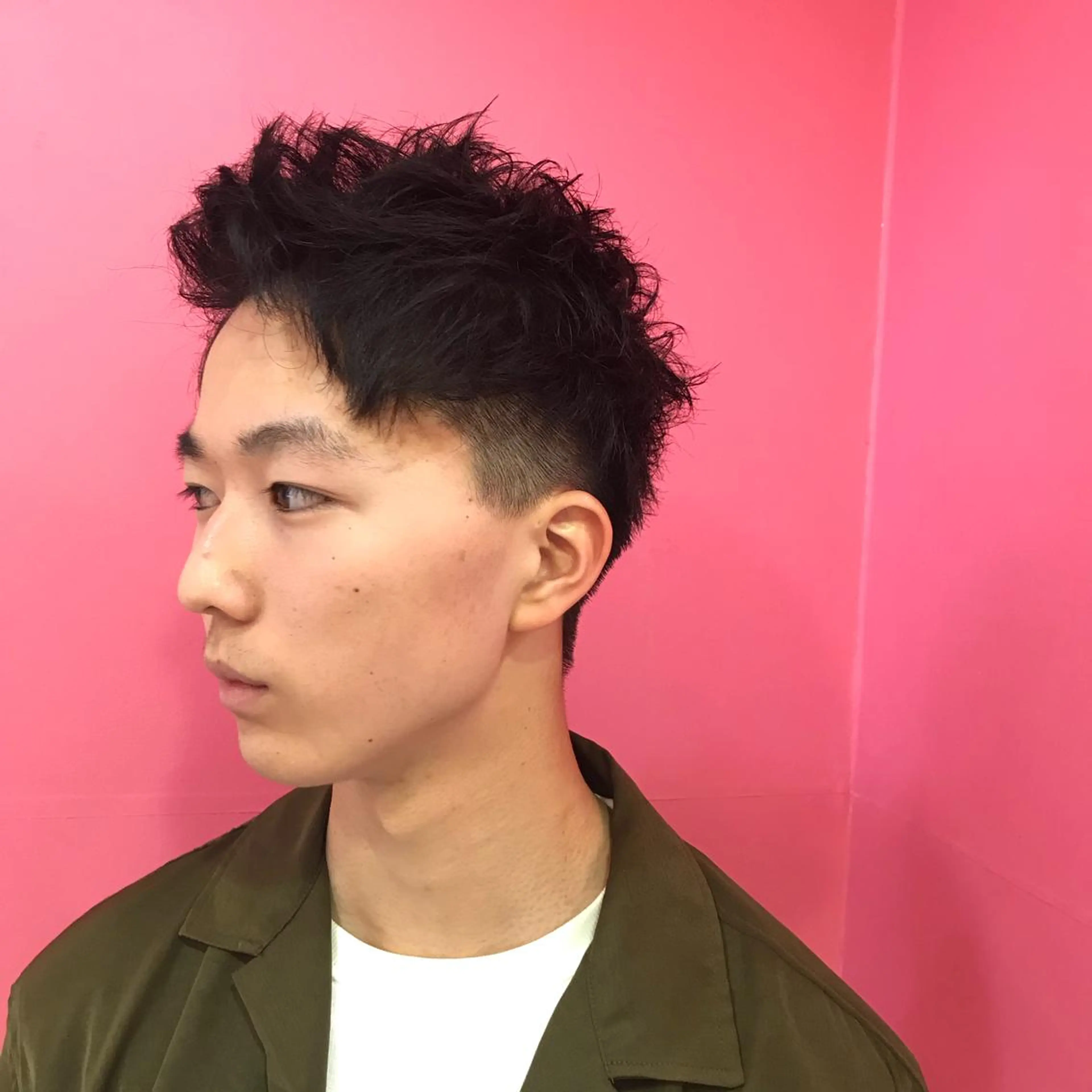 ショート メンズ アップバング ショートヘア カット Vir by browのヘアスタイル