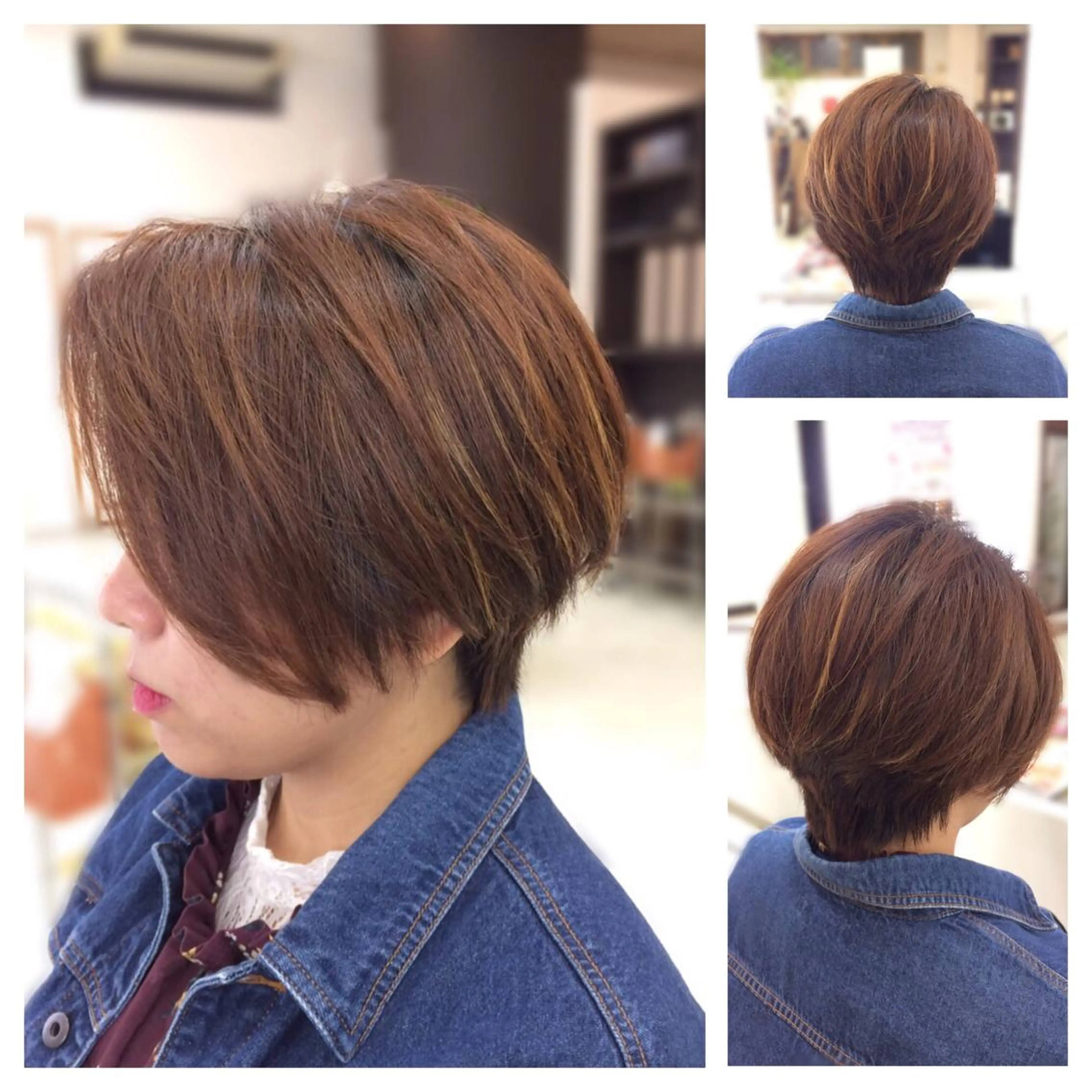 ショート ショートボブ ボブ ショートヘア カット トリートメント ヘッドスパ Hair VERDEのヘアスタイル