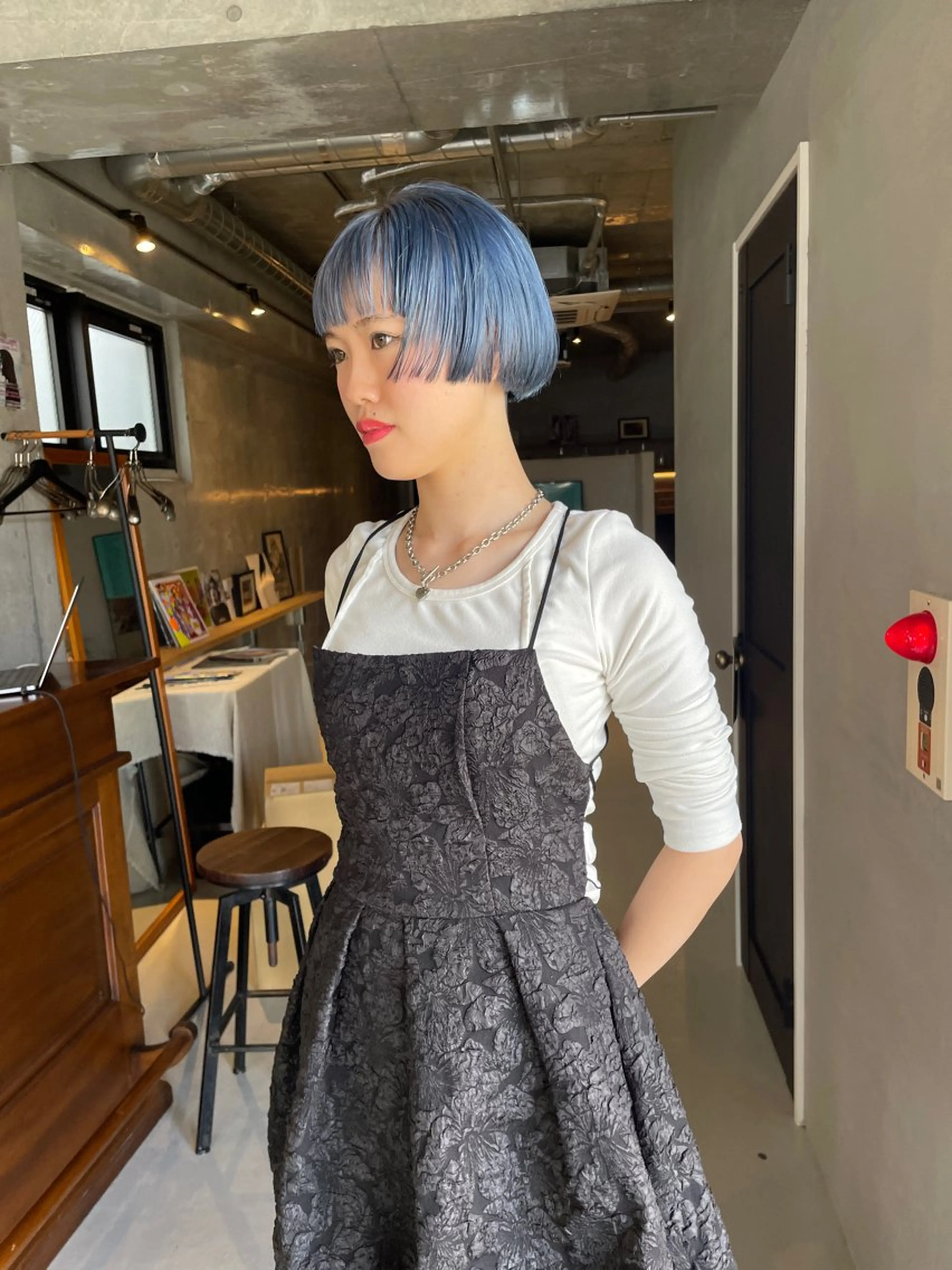 ショート カラー ブルーカラー カット ヘアカラー トリートメント 鎌田健/ボブ/ カラー/パーマのヘアスタイル