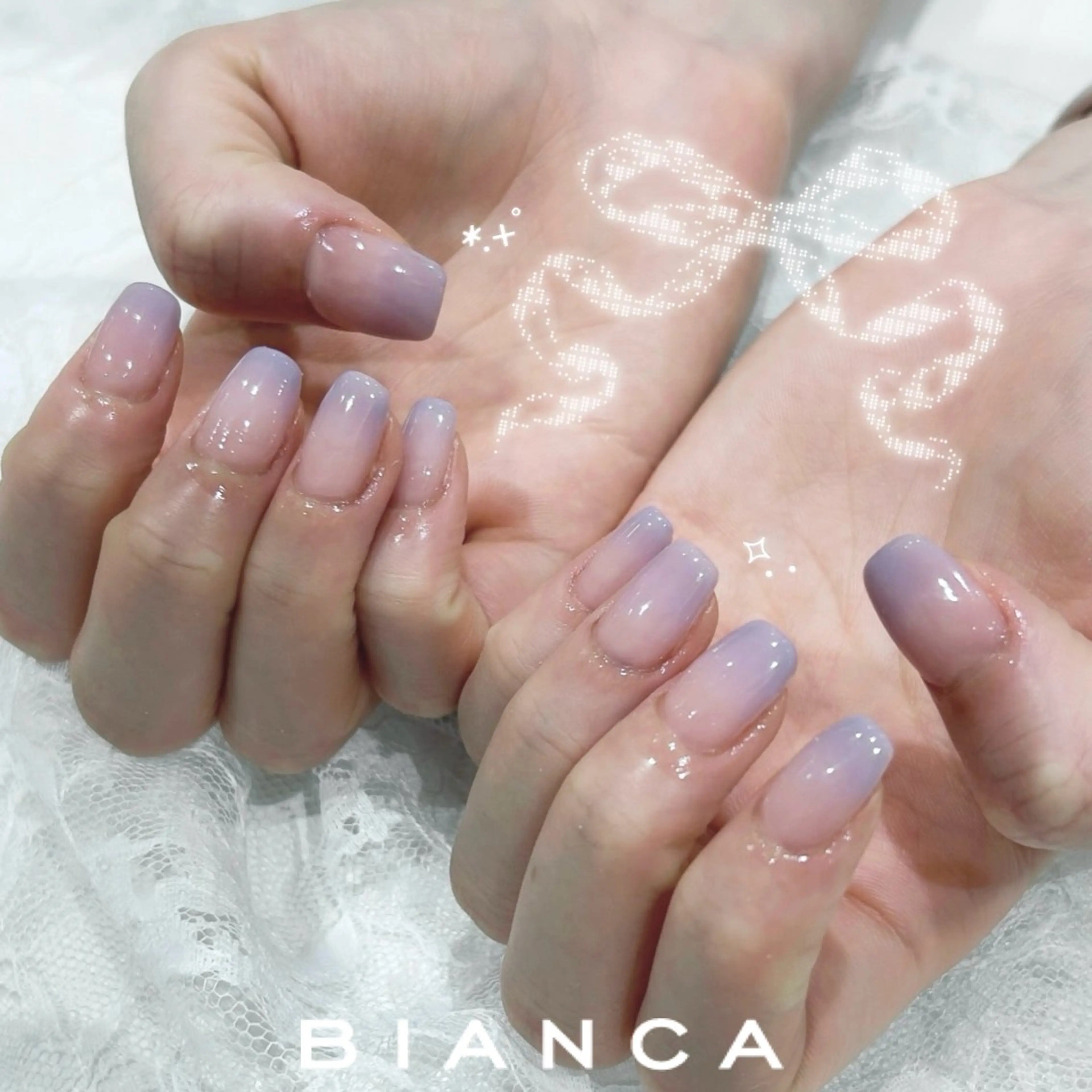 ネイル ハンドネイル Bianca 川口 moe˖ ࣪⊹のネイルデザイン