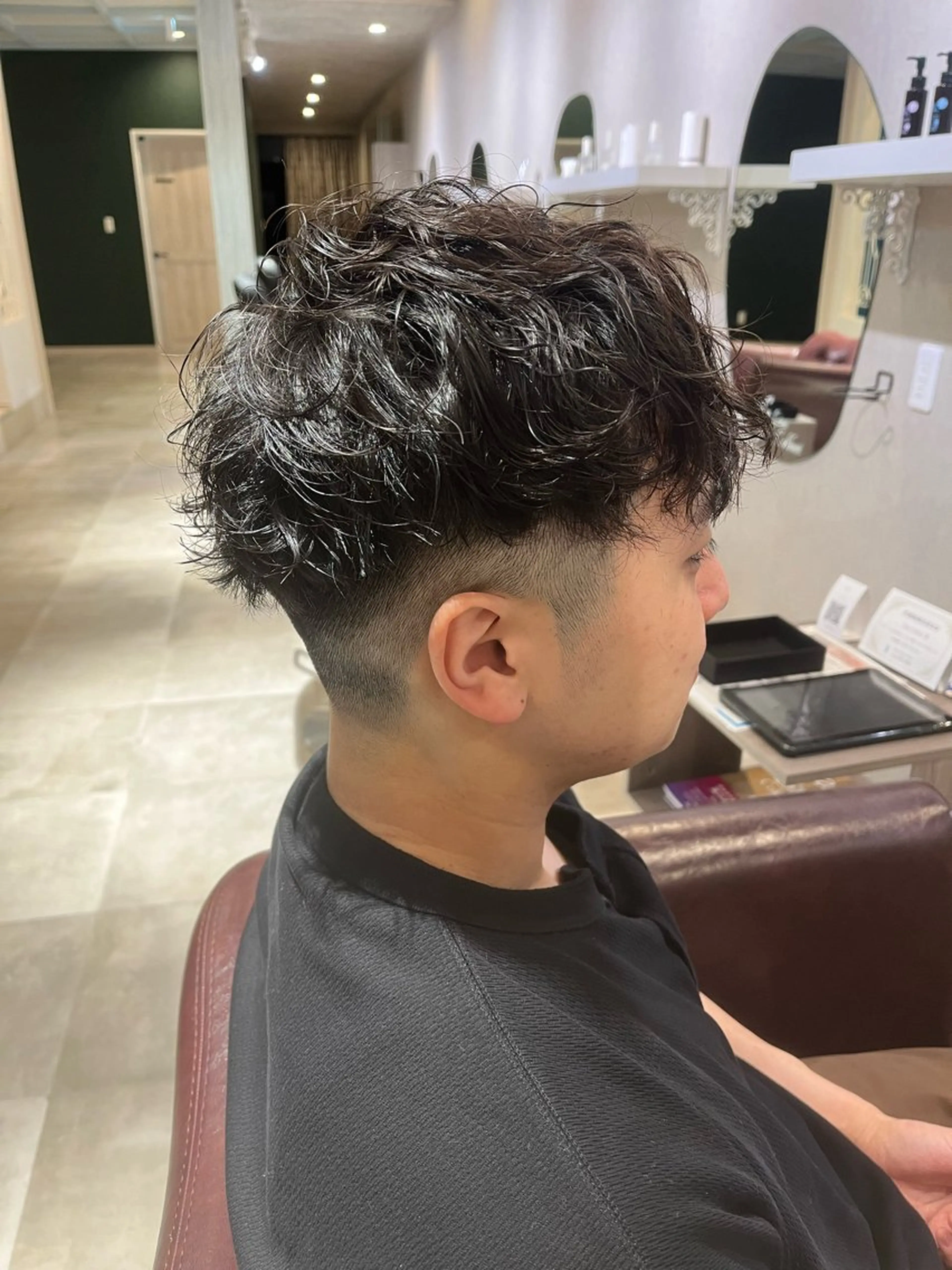 ショート カット パーマ Calbari 中田 莉紗/奥州市水沢のヘアスタイル