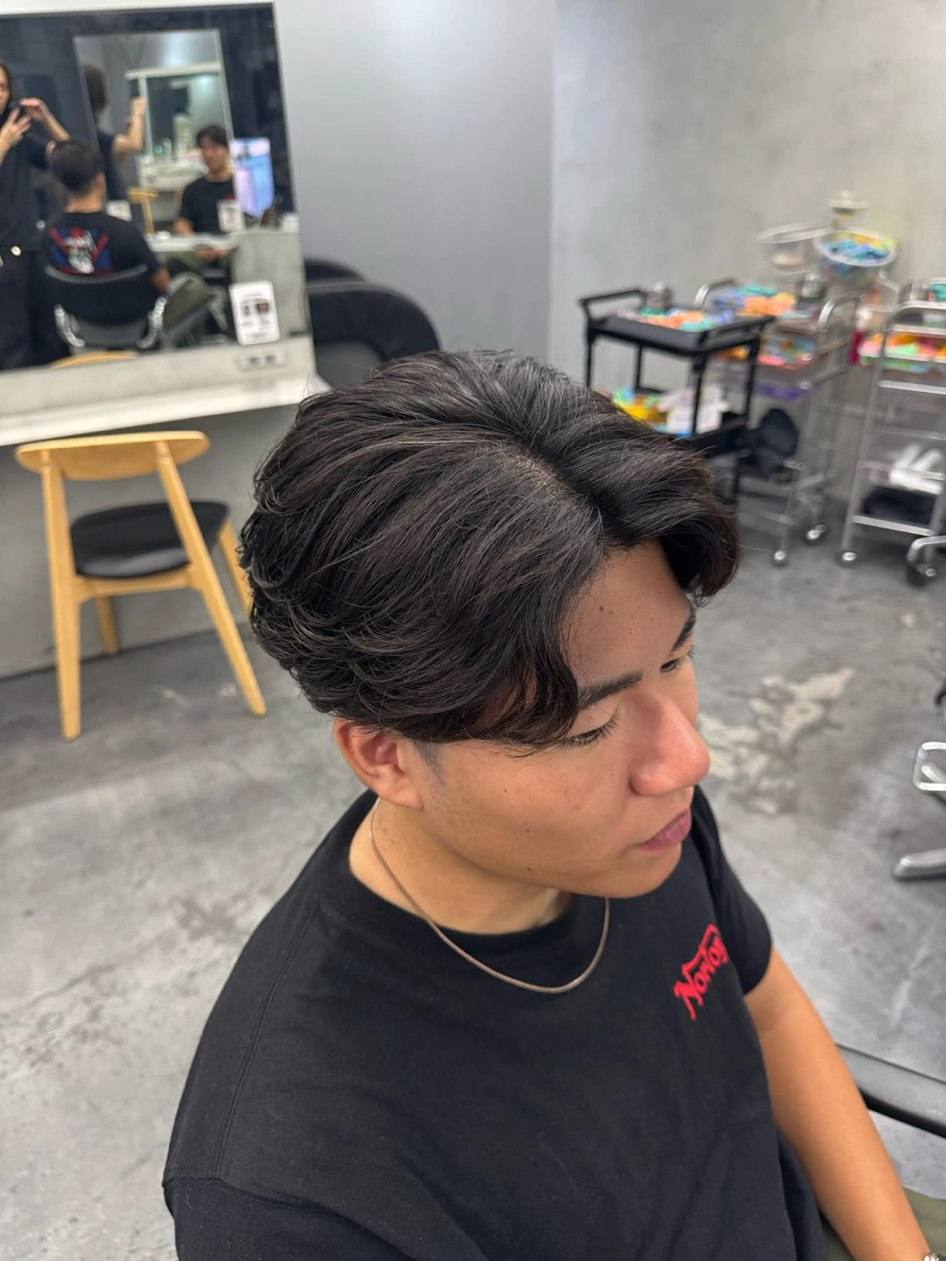 パーマ メンズ カット パーマ トリートメント fifth 丸山太誠のヘアスタイル