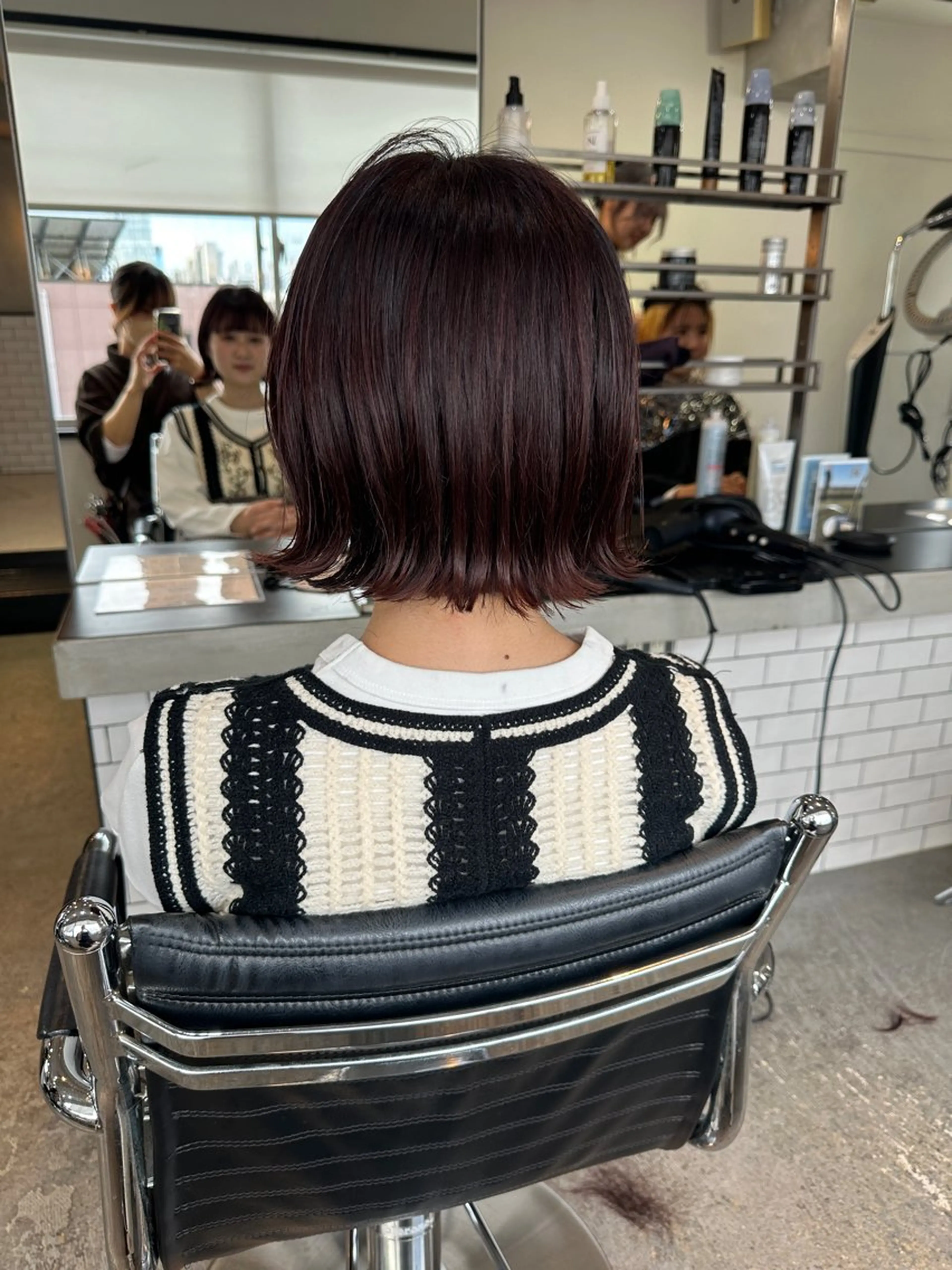 ショート カラー ヘアアレンジ カット ヘアカラー トリートメント ヘアセット stylist/蛯谷 珠里のヘアスタイル