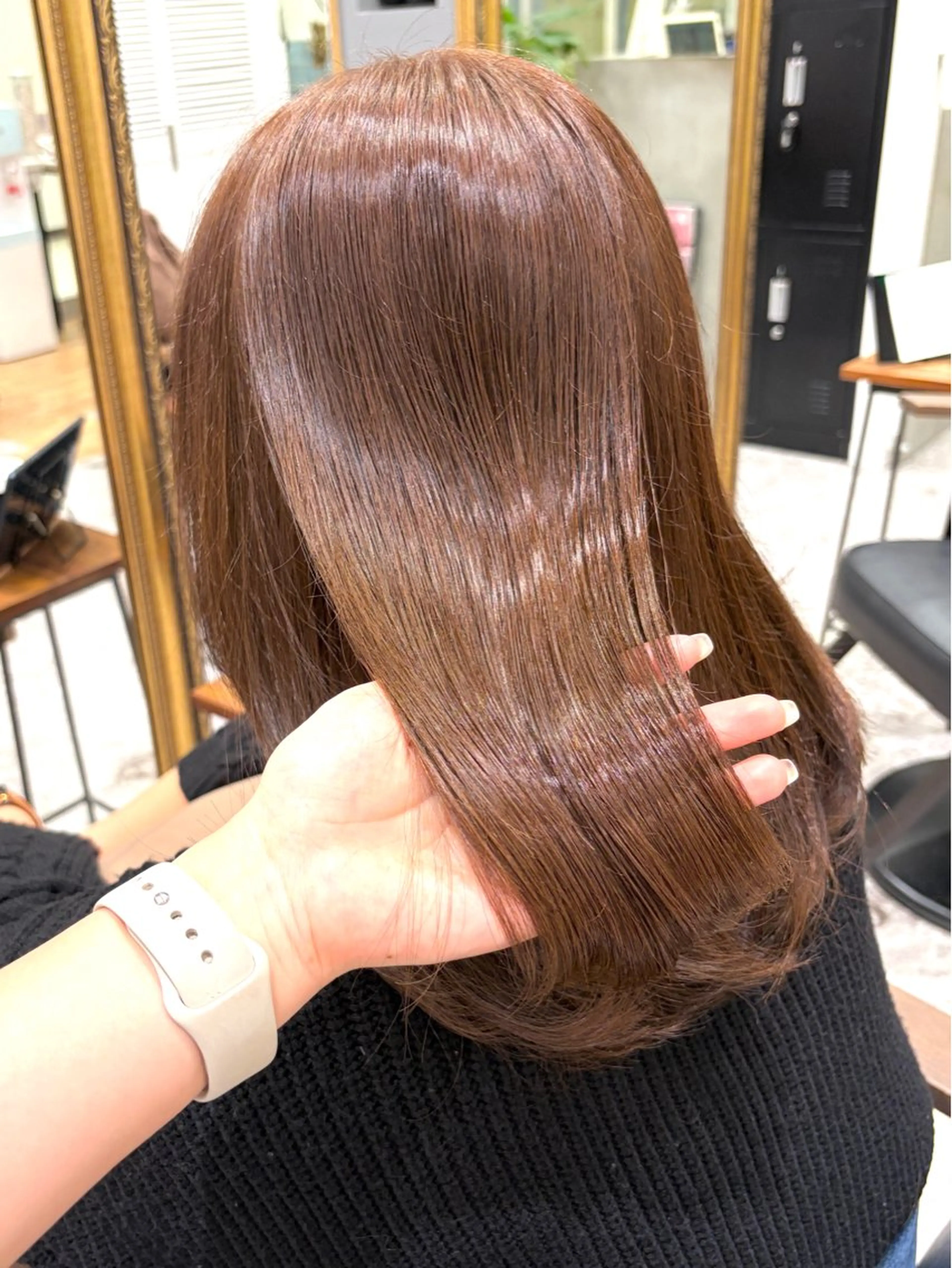 ミディアム 髪質改善 ヘアカラー 🕊髪質改善 ストレート🕊まいのヘアスタイル