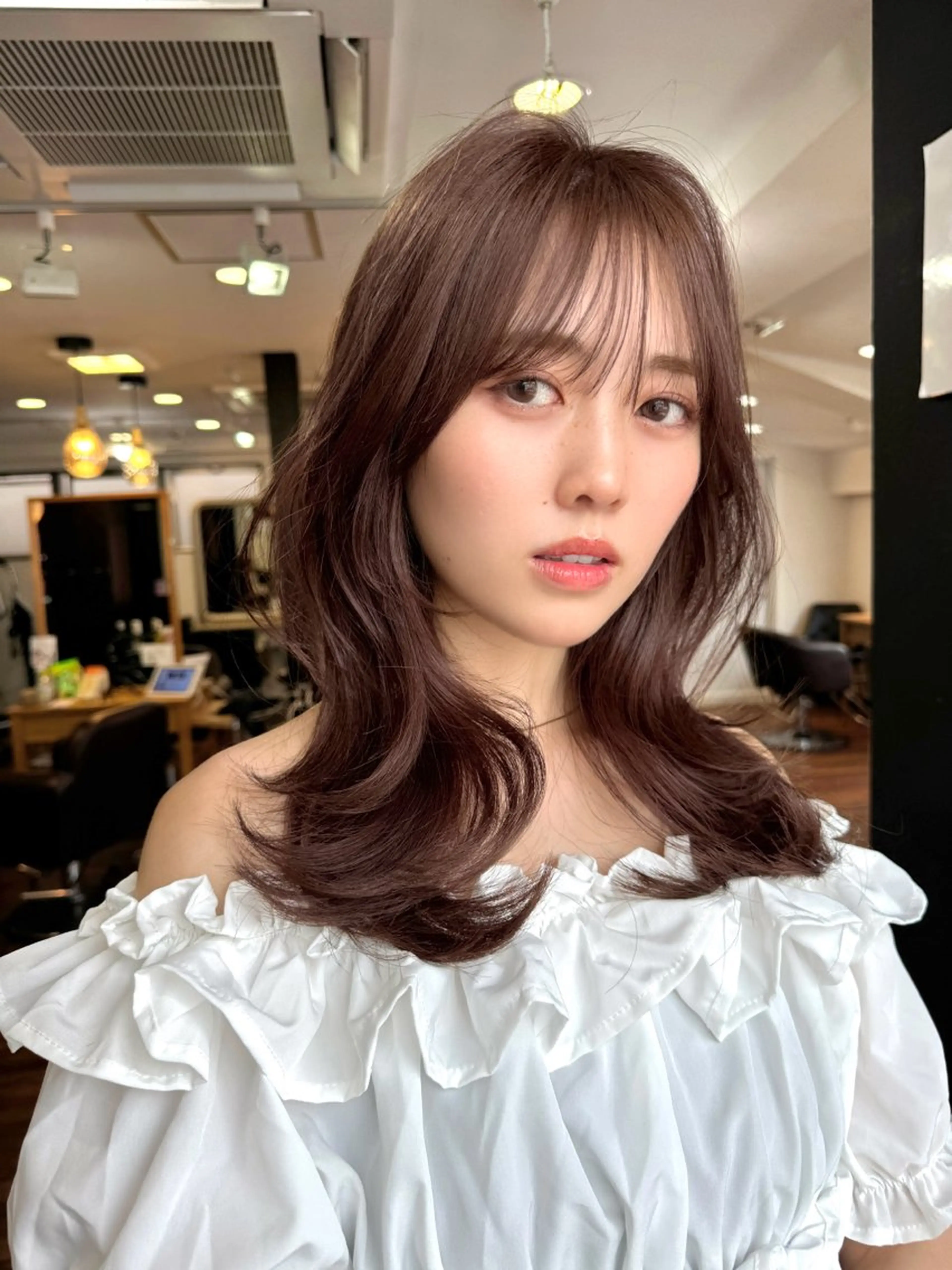 ロング カラー レイヤーカット ロング 似合わせレイヤー 🇰🇷荒木洋文のヘアスタイル