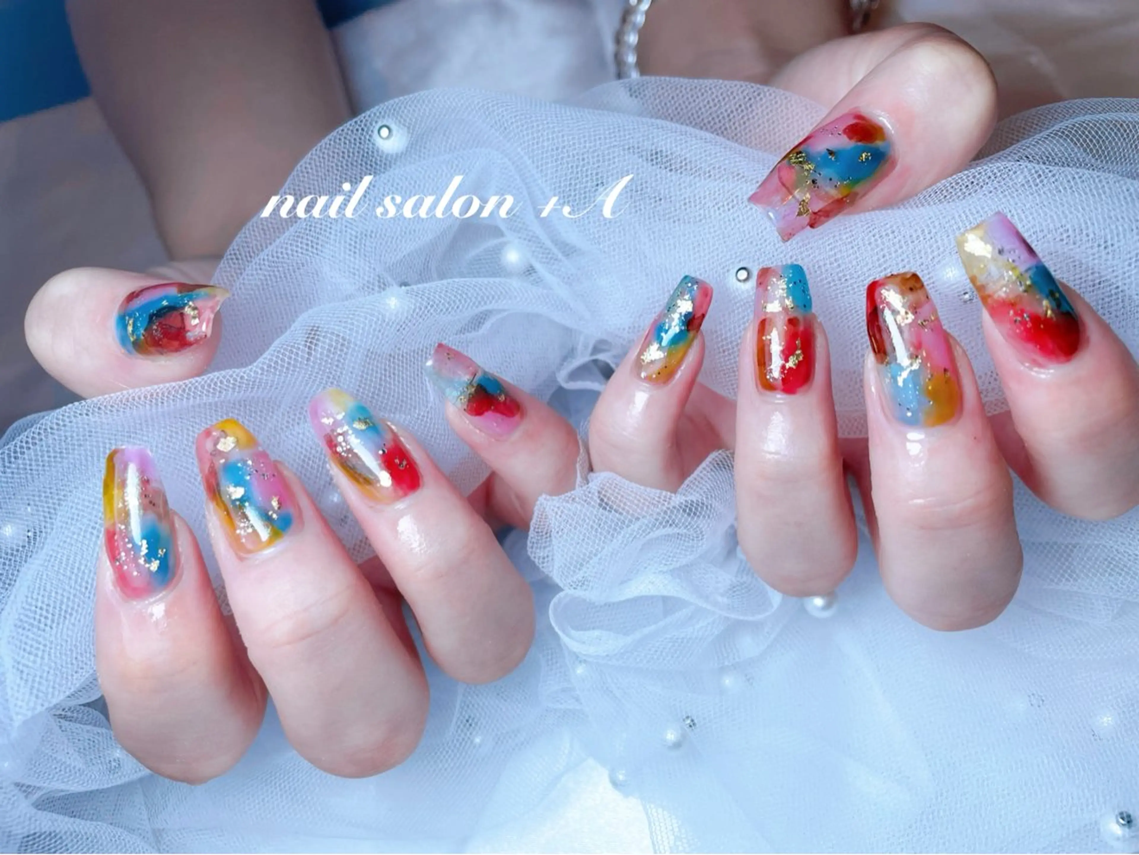ミディアム ハンドネイル nail salon +A所属・Nail Salon +Aのネイルデザイン