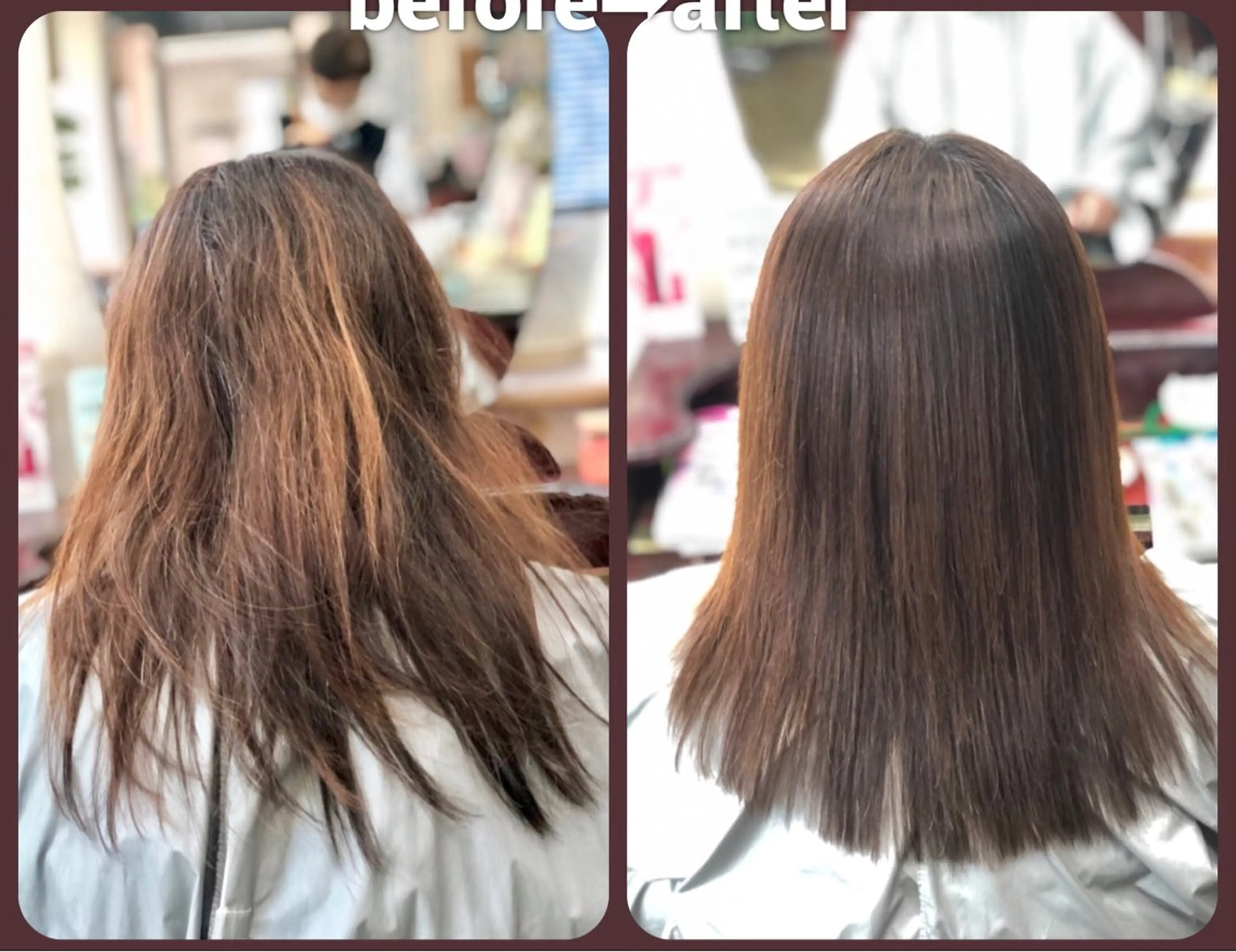 ロング 髪質改善 縮毛矯正 傷んだ髪の縮毛矯正 専用美容室　佐藤昭利のヘアスタイル