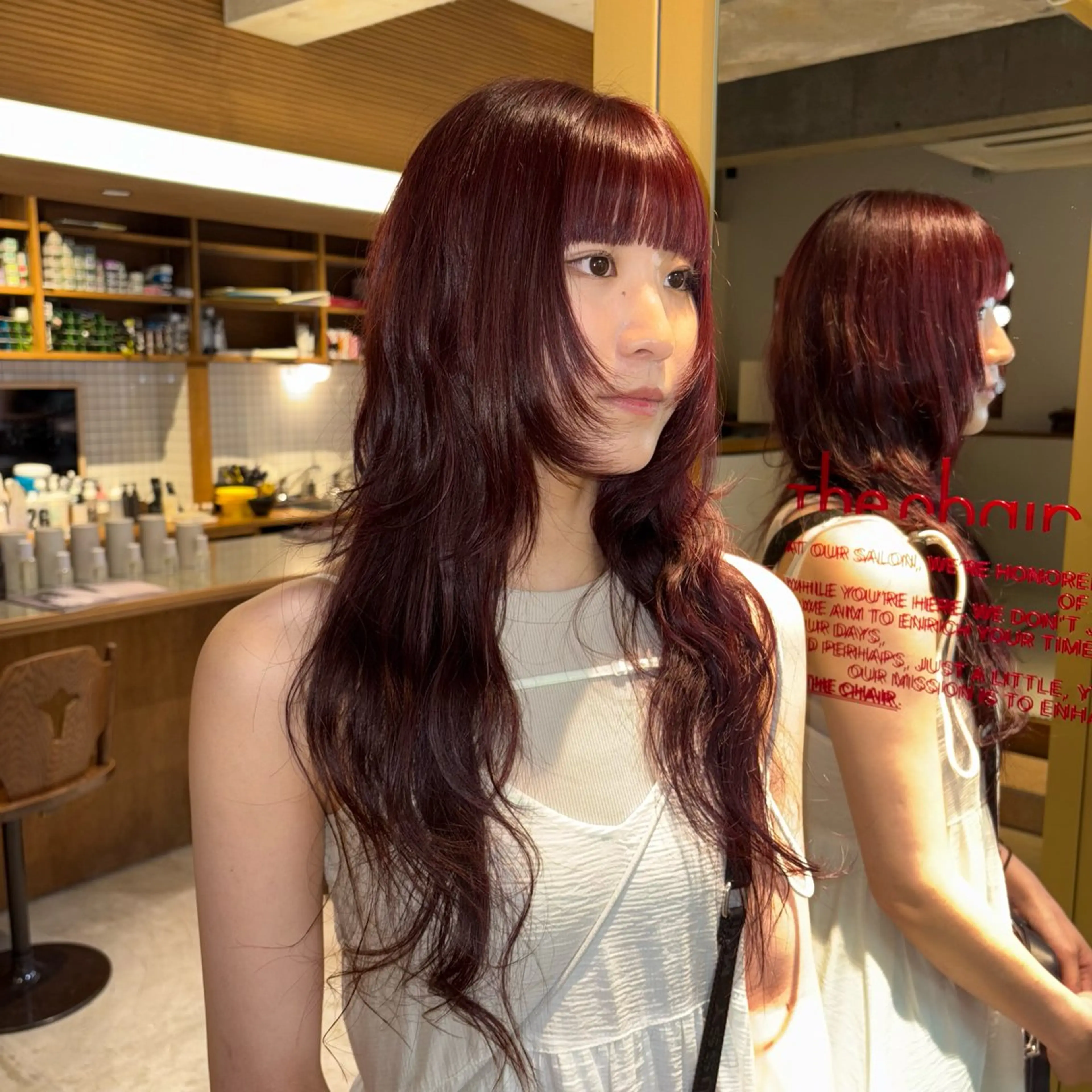 ロング カラー ブリーチ ダブルカラー ブリーチなしカラー パ ルのヘアスタイル