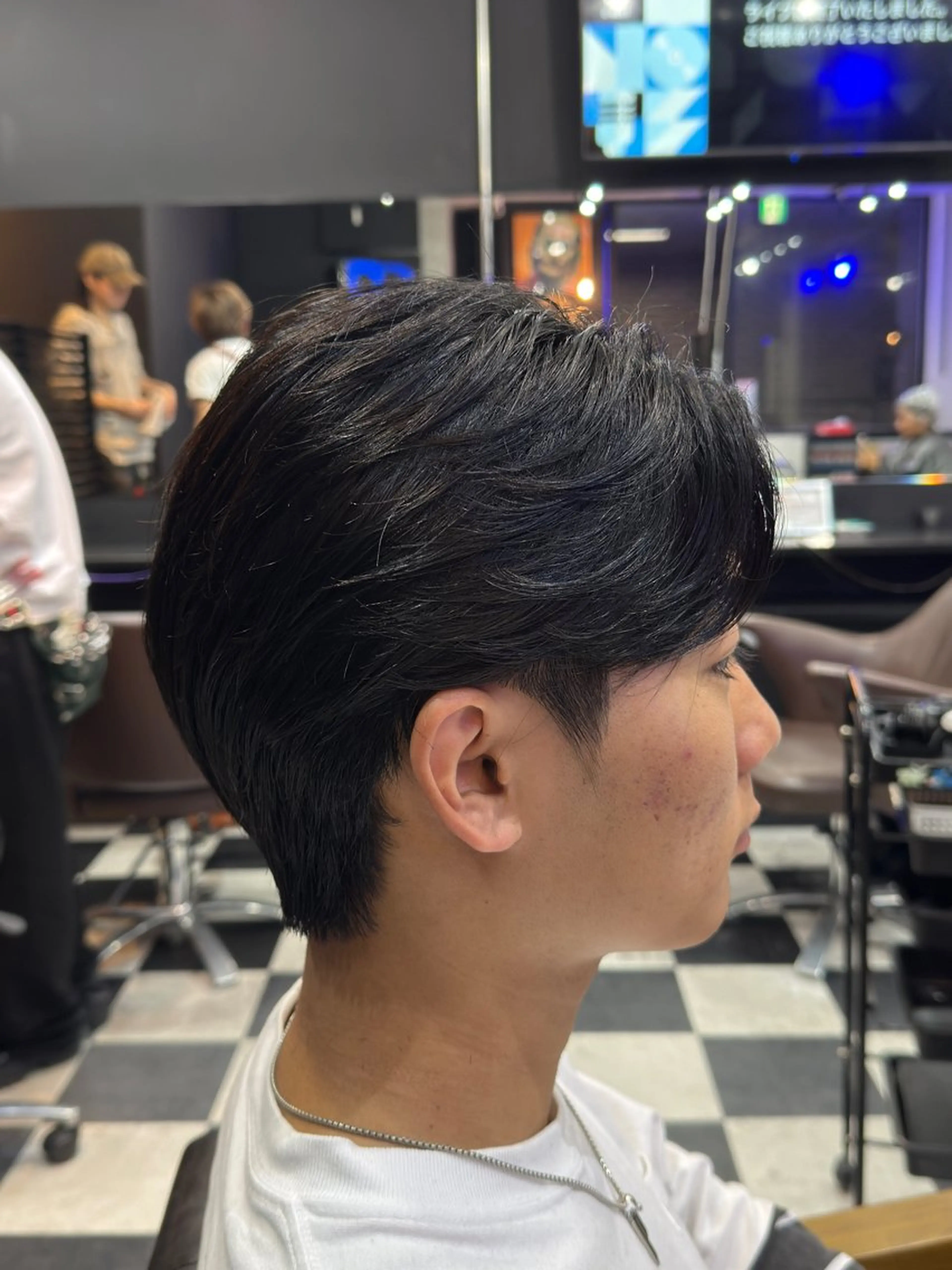 ミディアム メンズ 縮毛矯正 joker所属・京都/伏見/メンズ/ 石田昂のヘアスタイル