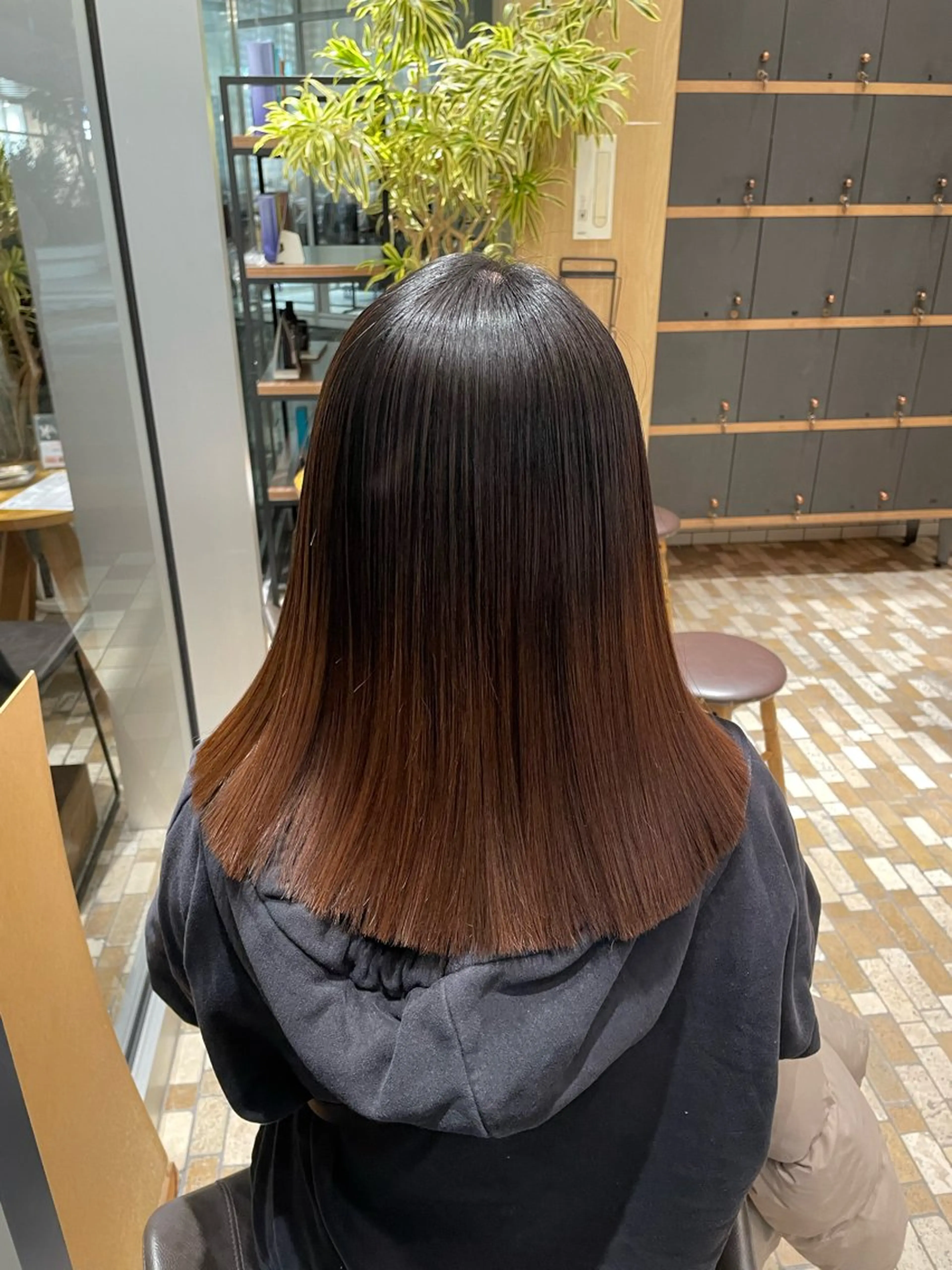 ミディアム 縮毛矯正 Lolonois 森ノ宮/RINのヘアスタイル