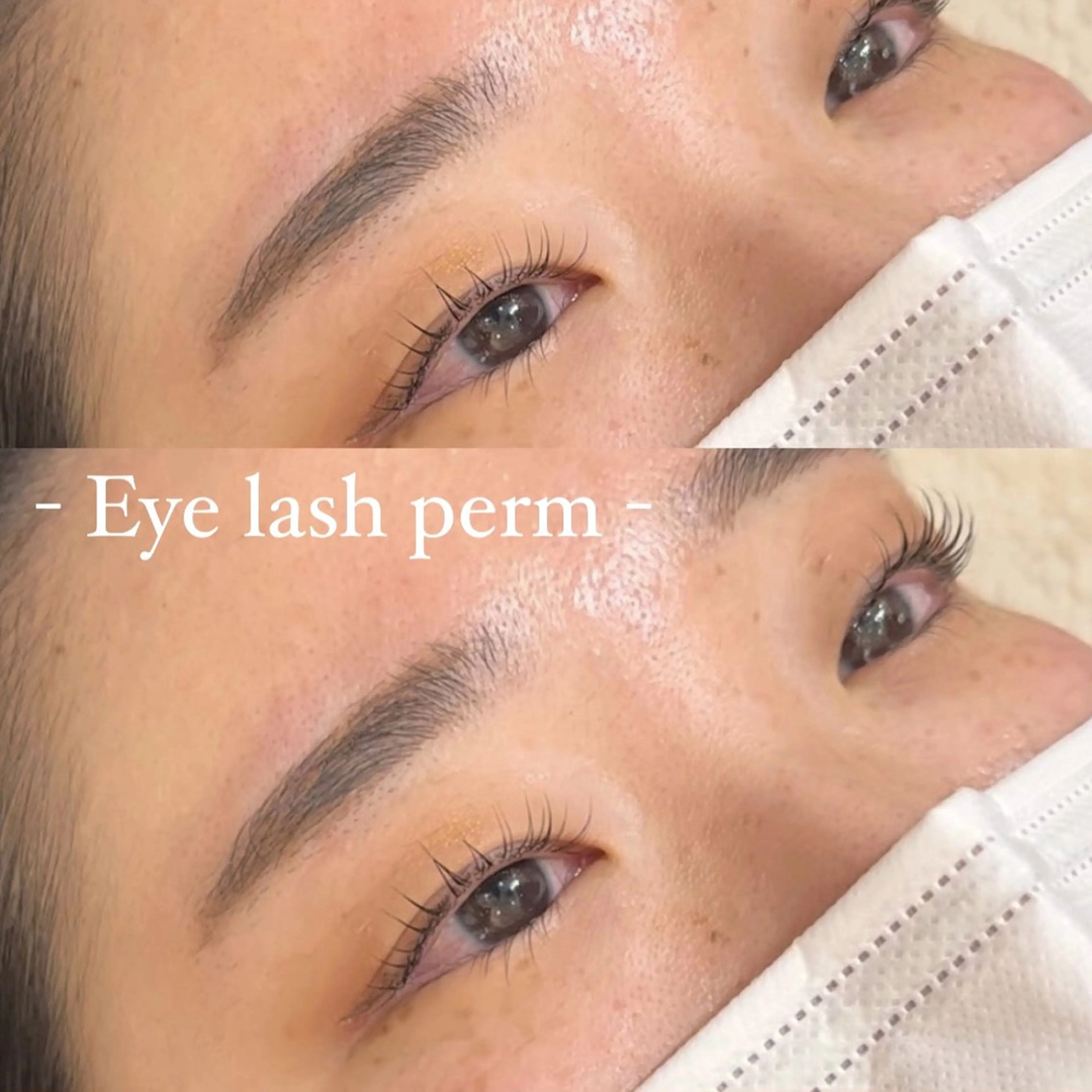 マツエク・マツパ まつげパーマ 一重×まつ毛パーマ 似合わせカット暖色 カラーhiyonaのヘアスタイル