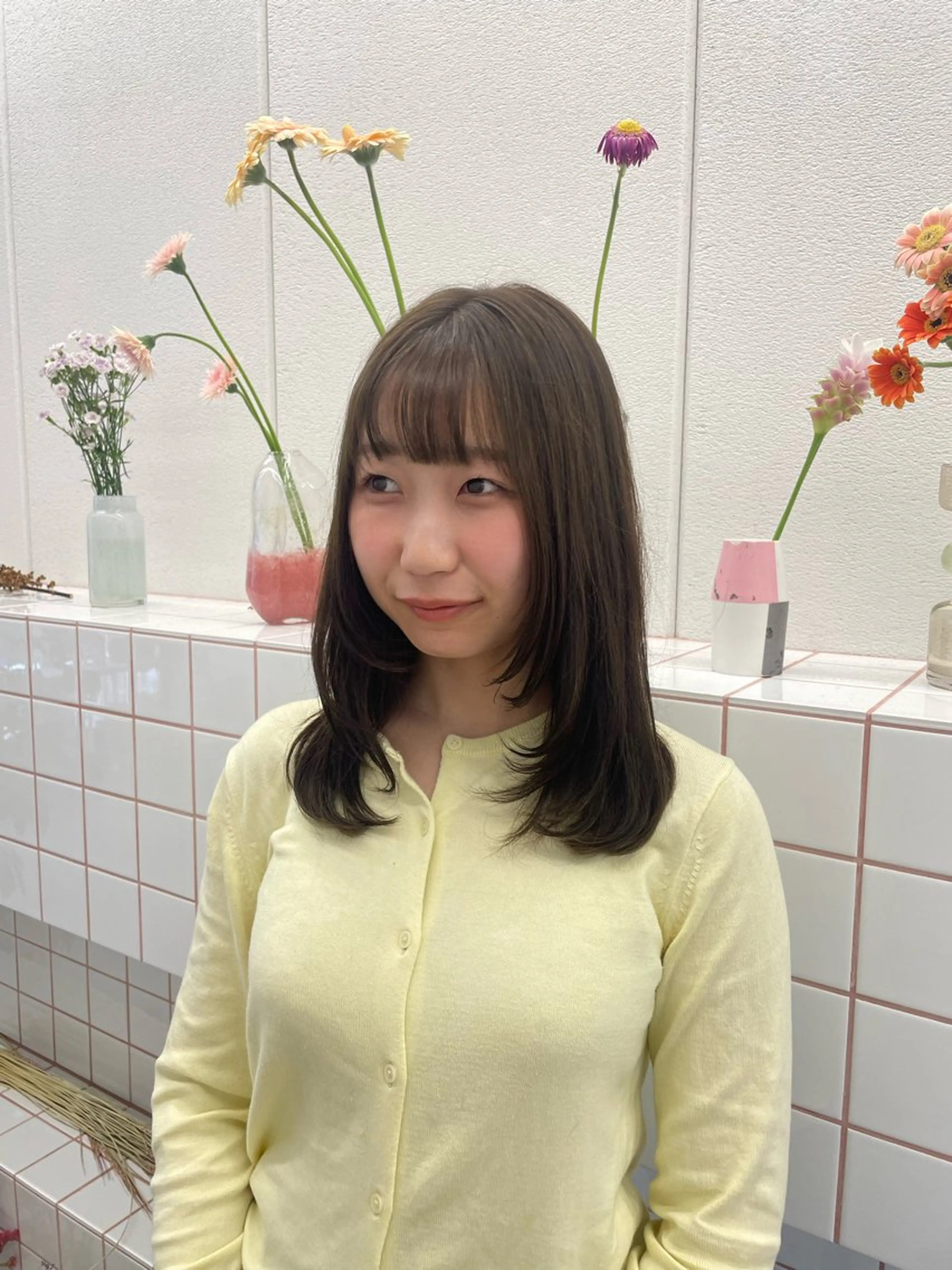カラー カット ヘアカラー トリートメント 🪷花屋併設🪷 山下悠月のヘアスタイル