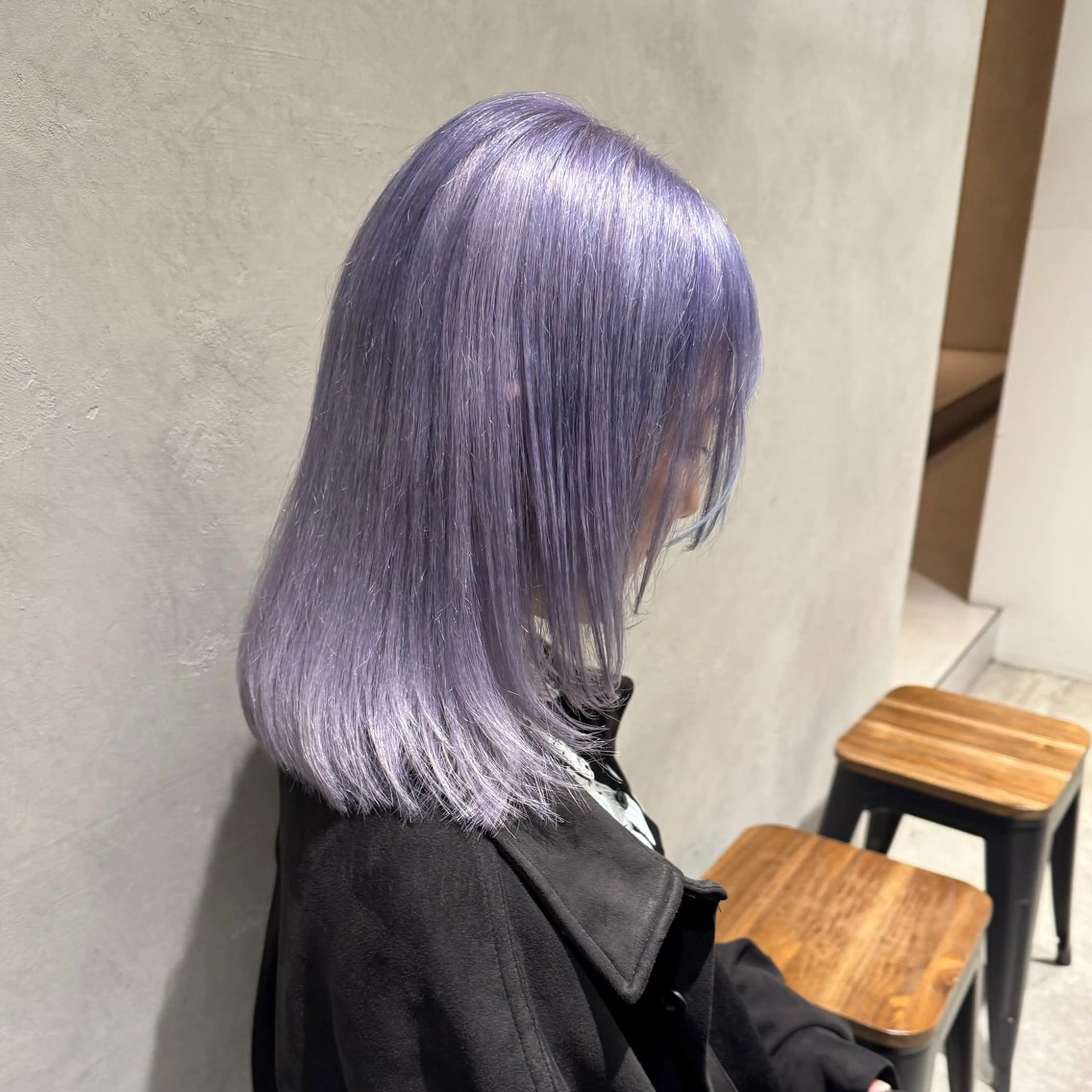 ショート ボブレイヤー ボブ レイヤーカット レイヤーカット/韓国 艶カラー🪄REN.のヘアスタイル