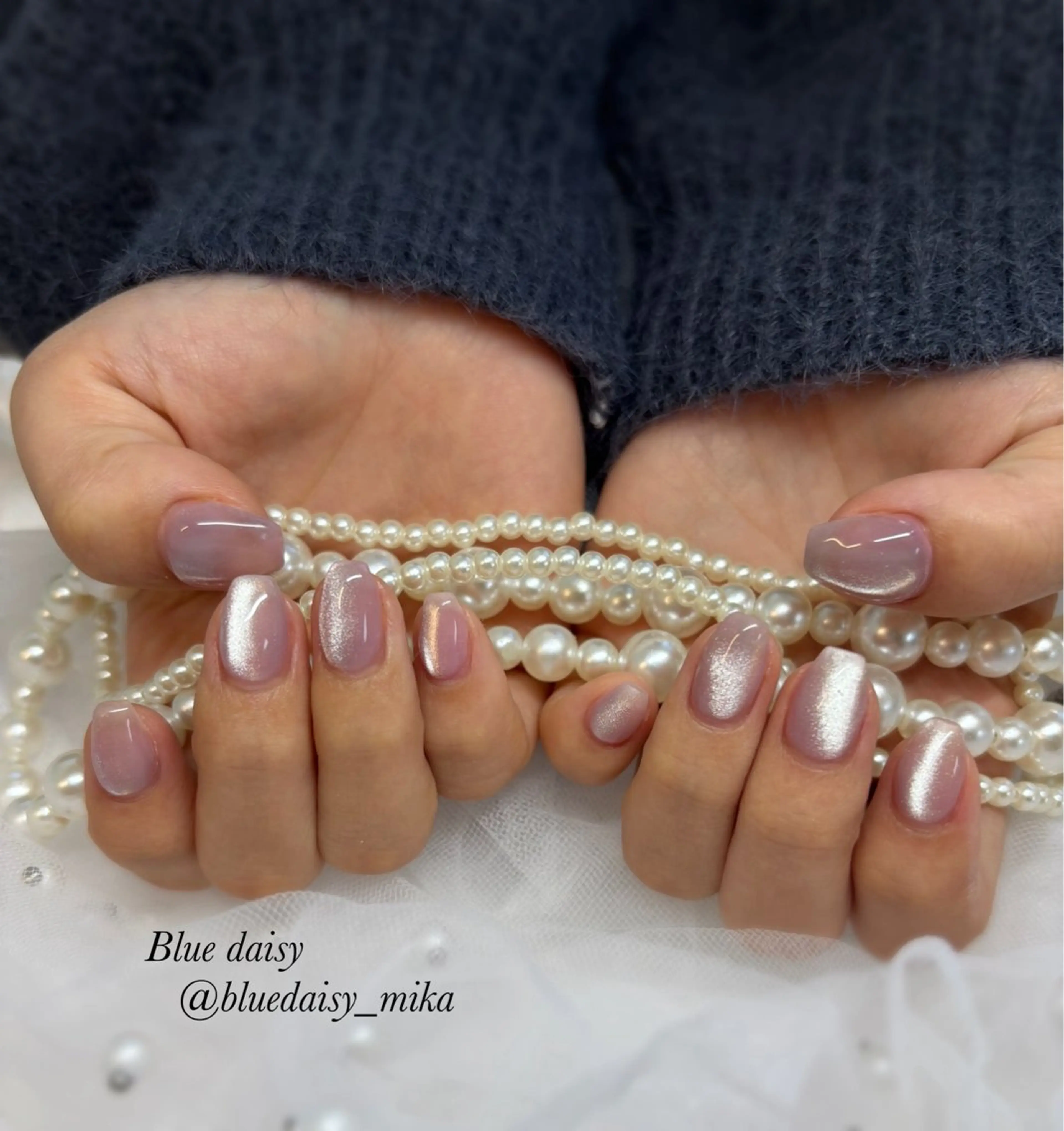 ネイル 持ち込み ピンク ハンドネイル Blue　daisy　栄本店 【ブルーデイジー】所属・Blue daisy 栄本店のネイルデザイン