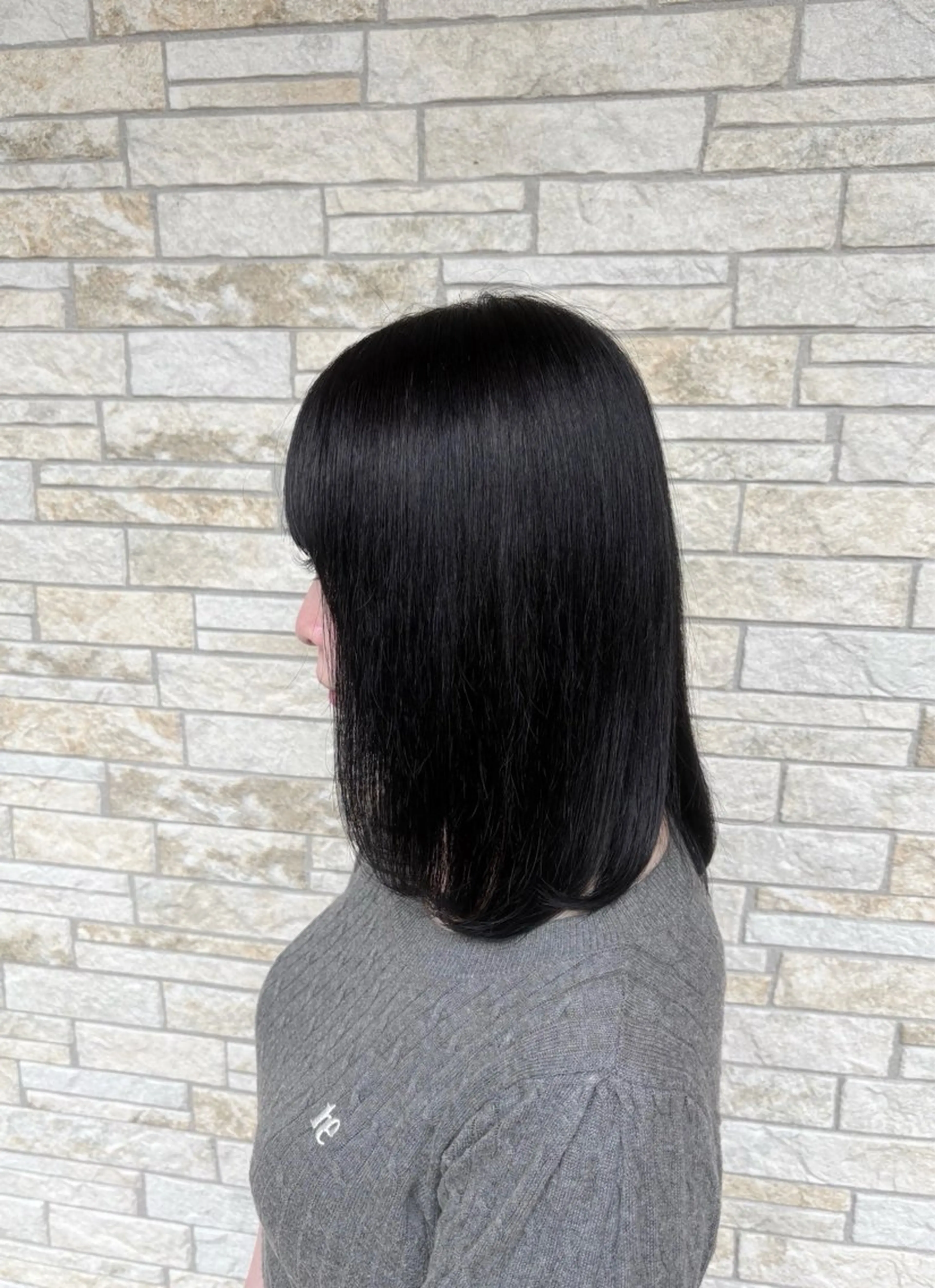 ミディアム カラー カット ヘアカラー 影田 愛希のヘアスタイル