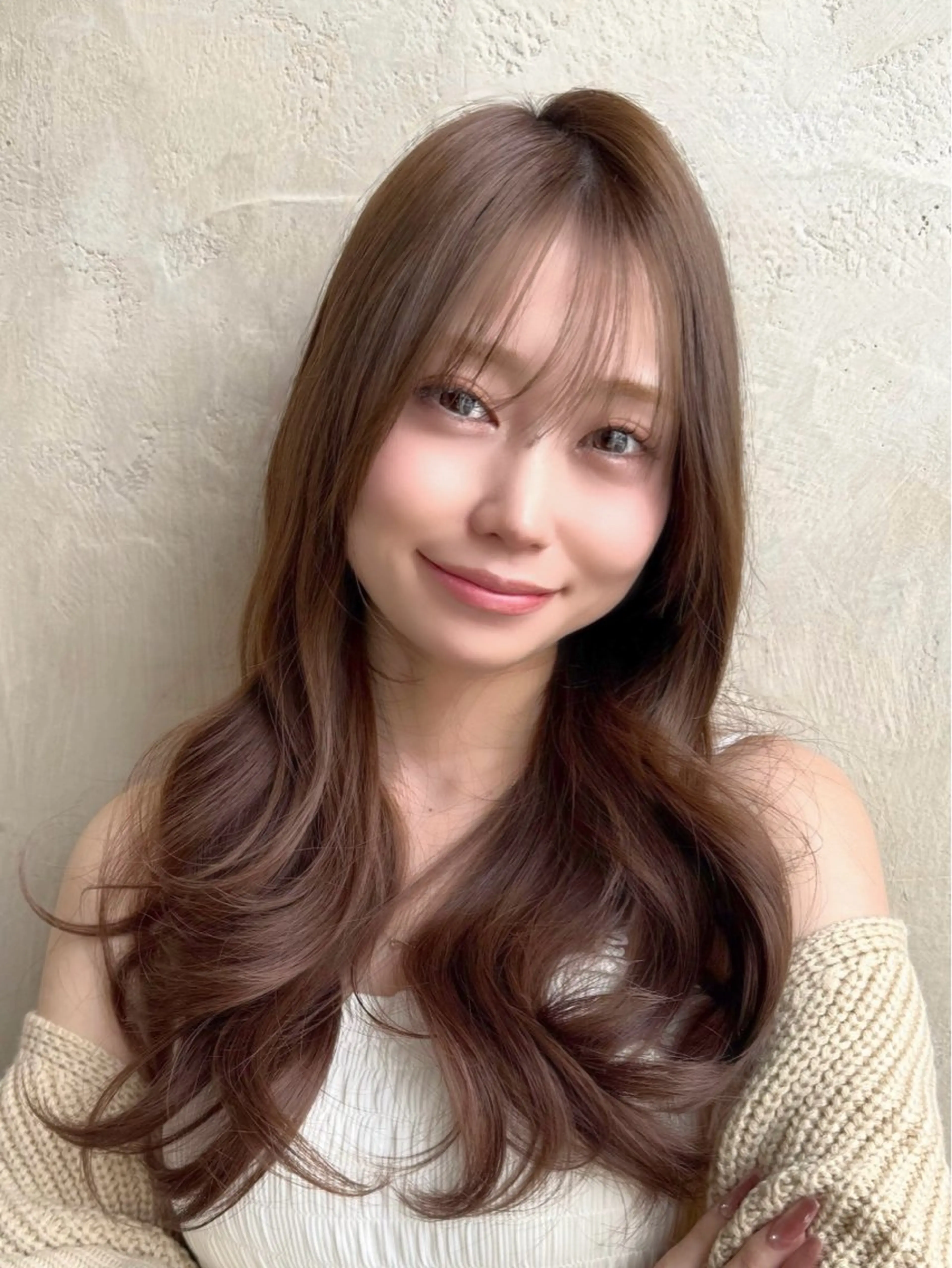 ロング カラー カット ヘアカラー トリートメント ヘッドスパ 石戸谷　海斗/韓国 レイヤー/艶カラーのヘアスタイル
