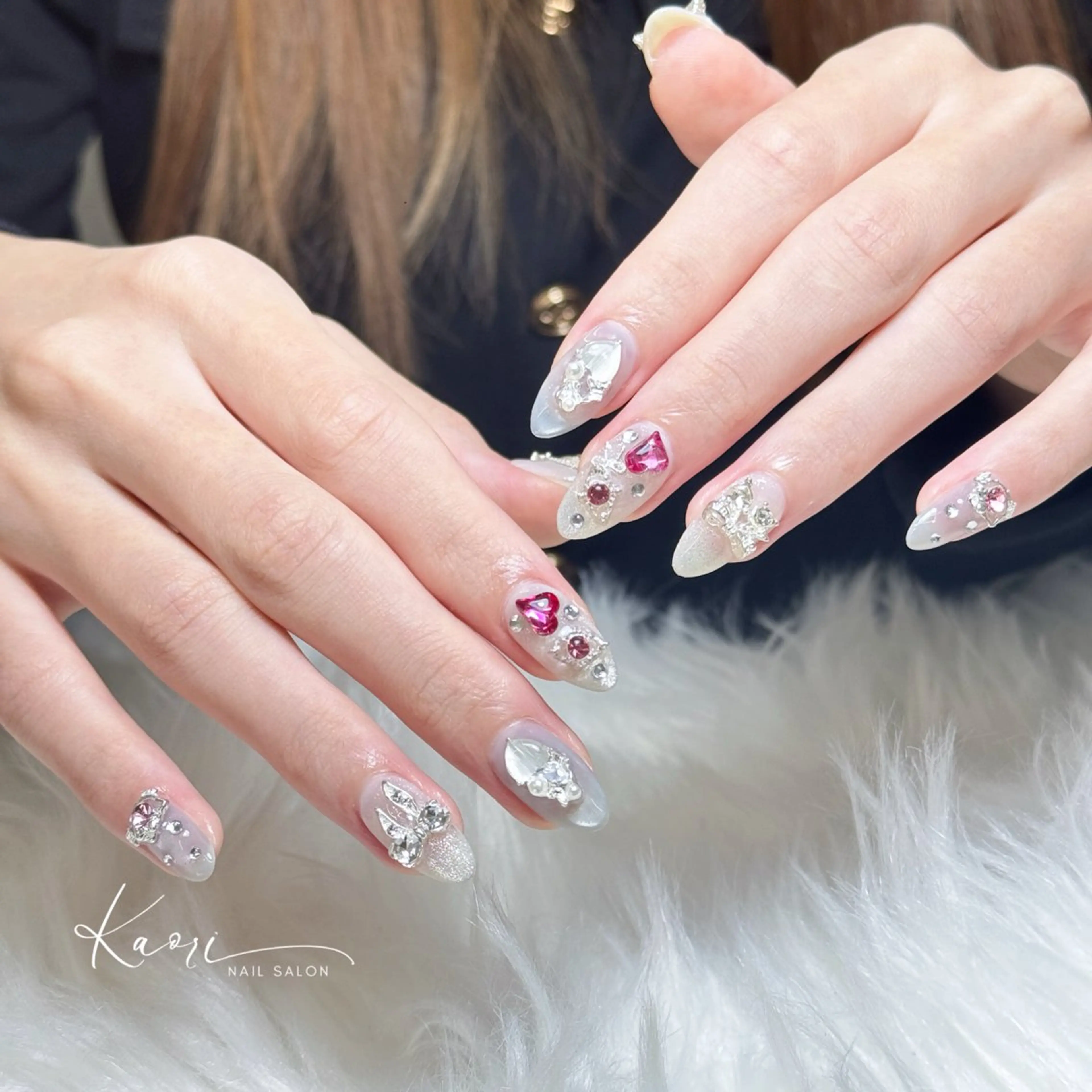 ネイル 韓国ネイル マグネットネイル ミラーネイル ニュアンスネイル ワンカラーネイル ハンドネイル かおり 奏のネイルデザイン