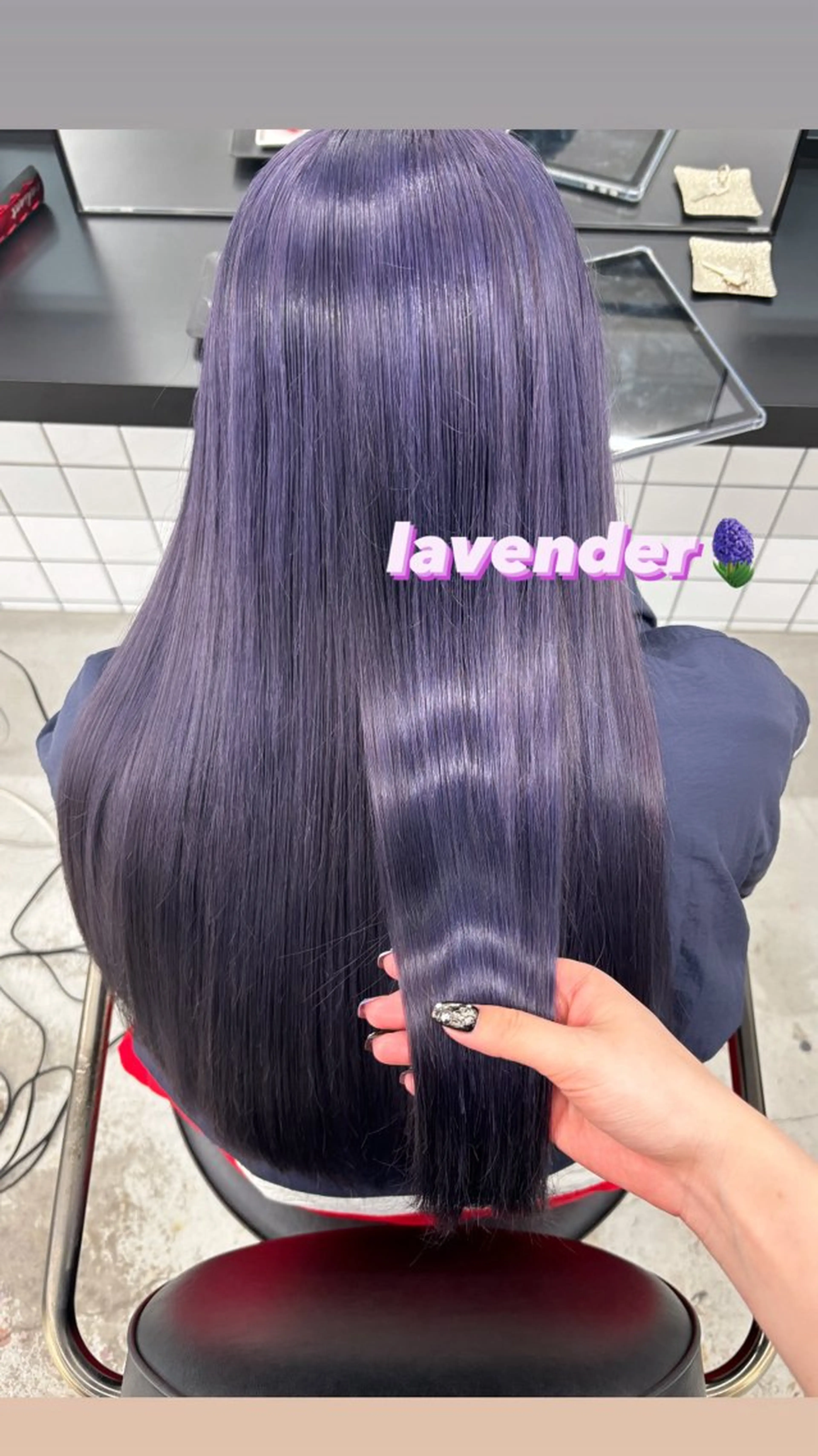 ロング カラー ラベンダーカラー ヘアカラー トリートメント 🫧‪Ameri🫧 JILLSTUDIOのヘアスタイル