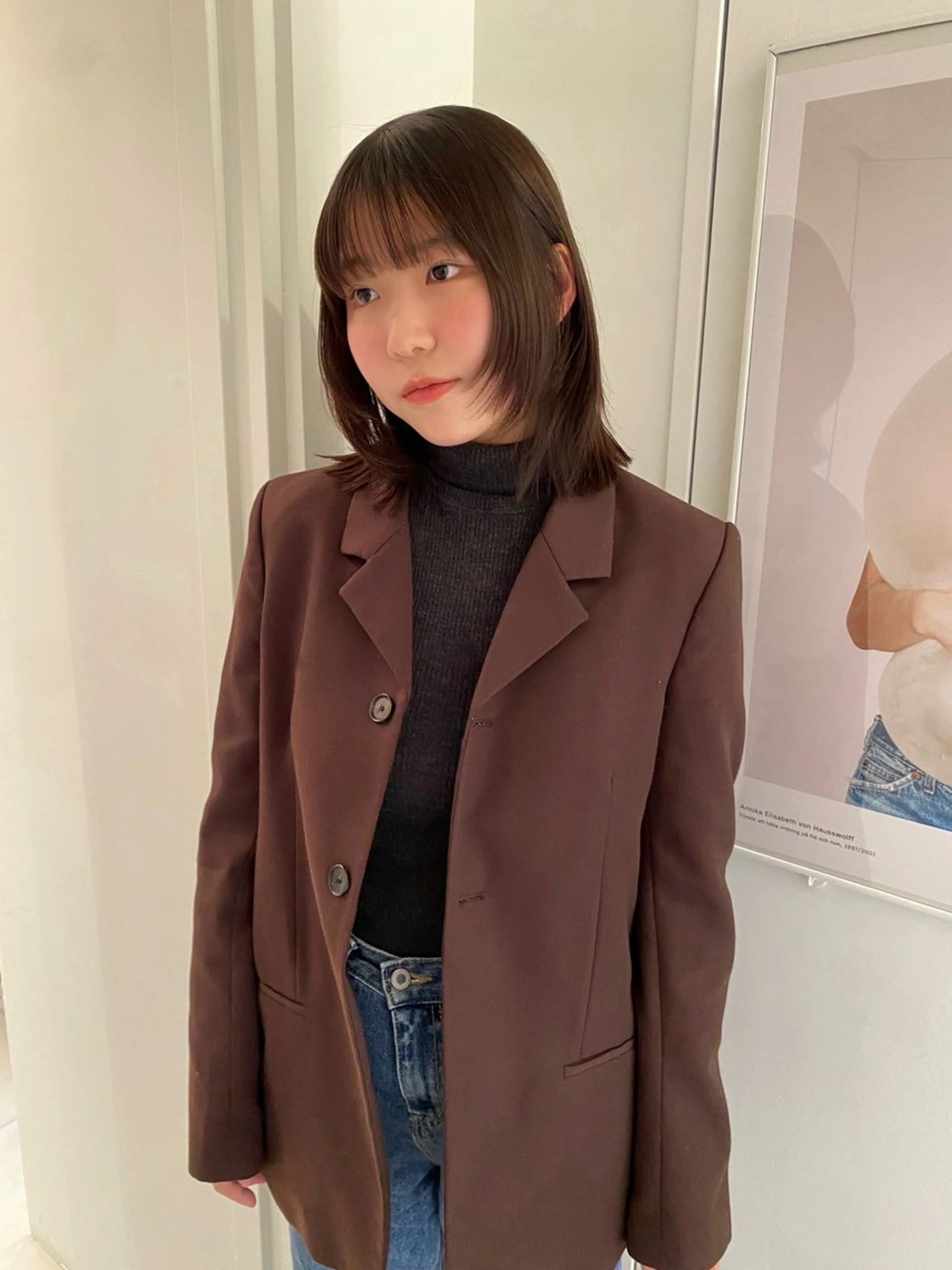 ミディアム riria/ショート /ブラウンカラー🎀のヘアスタイル