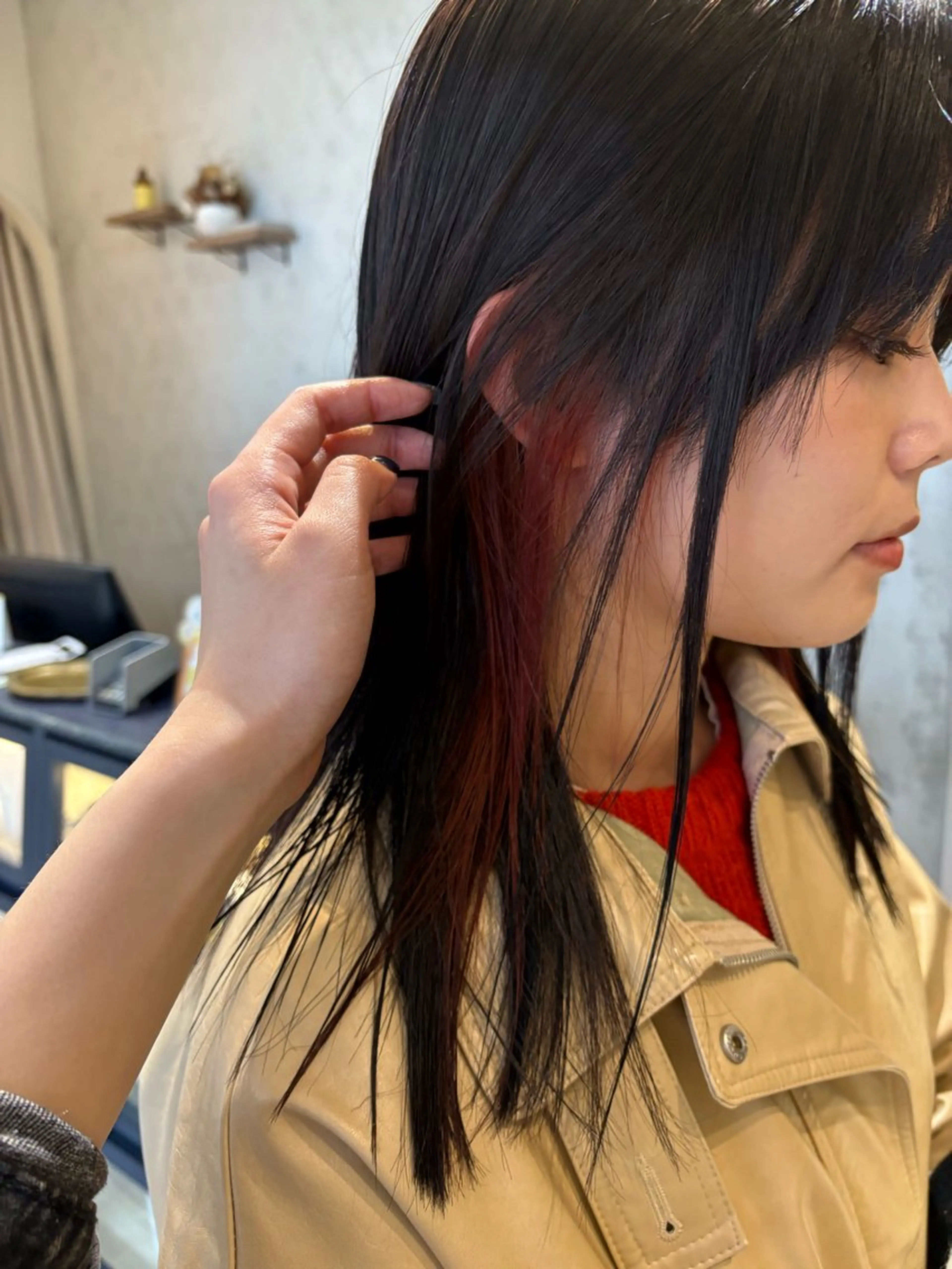 ロング カラー ヘアカラー SIKI yuuna モテ韓国ヘア☁️のヘアスタイル
