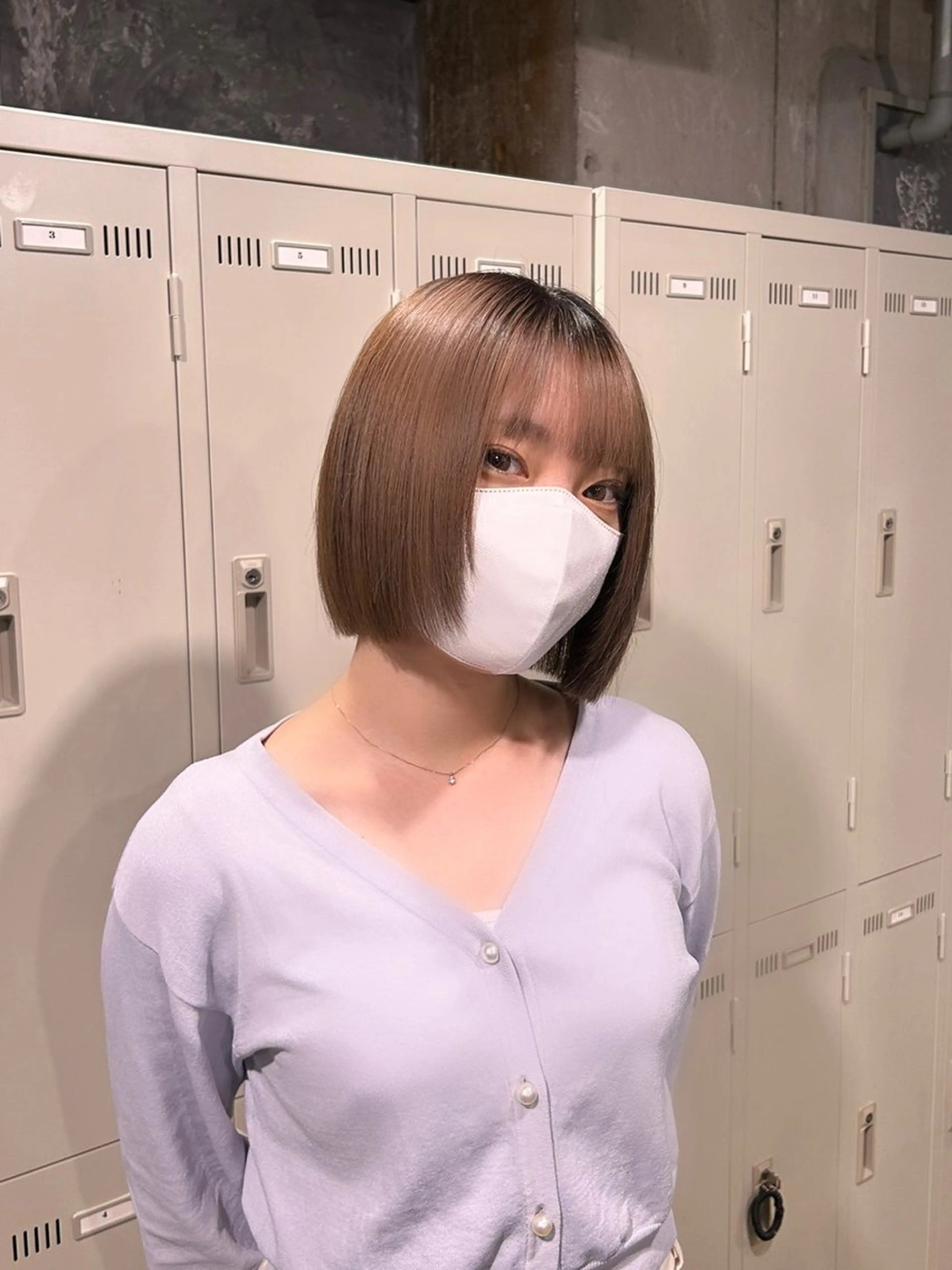 ショート カラー 切りっぱなしボブ ボブ ウルフカット ウルフボブ カット ヘアカラー トリートメント ヘアセット 🫧ハイトーン🫧 TOPstylistのヘアスタイル