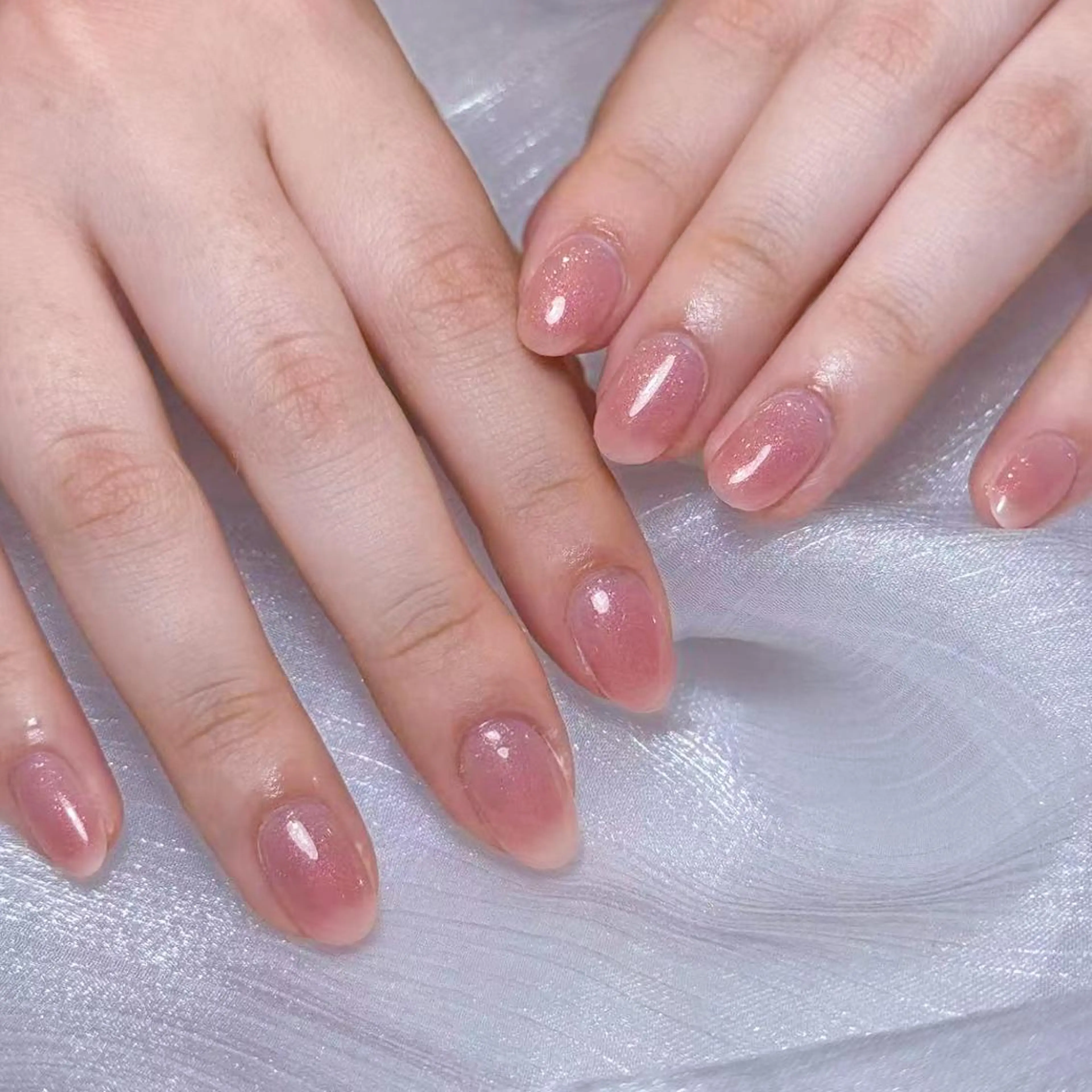 ネイル アートネイル オーロラネイル ガーリー キラキラネイル 韓国ネイル ハンドネイル Diamond NAIL✨のネイルデザイン