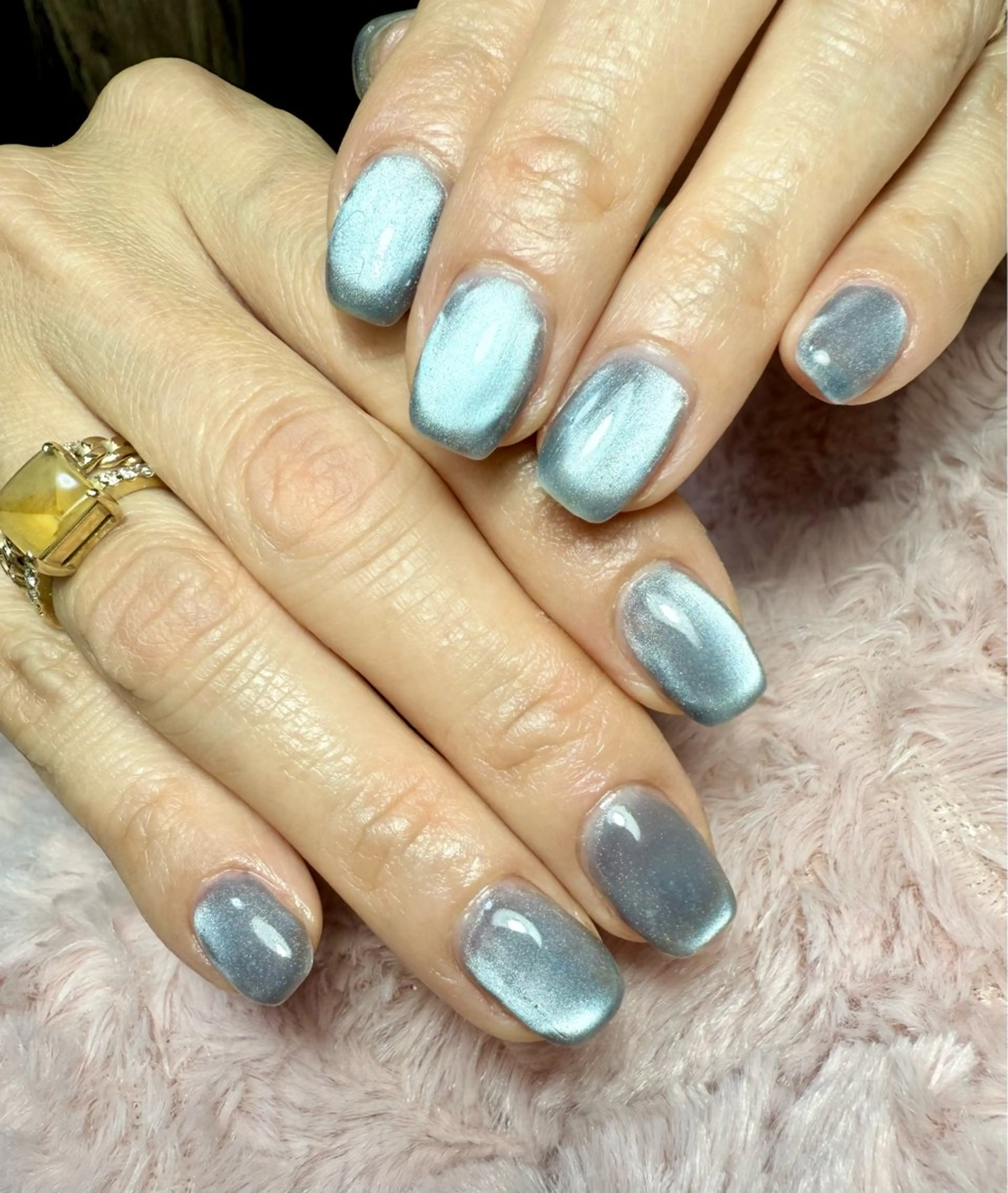 ネイル アートネイル チークネイル フレンチネイル 氷ネイル・うるうるネイル キラキラネイル M.N_ nailのネイルデザイン