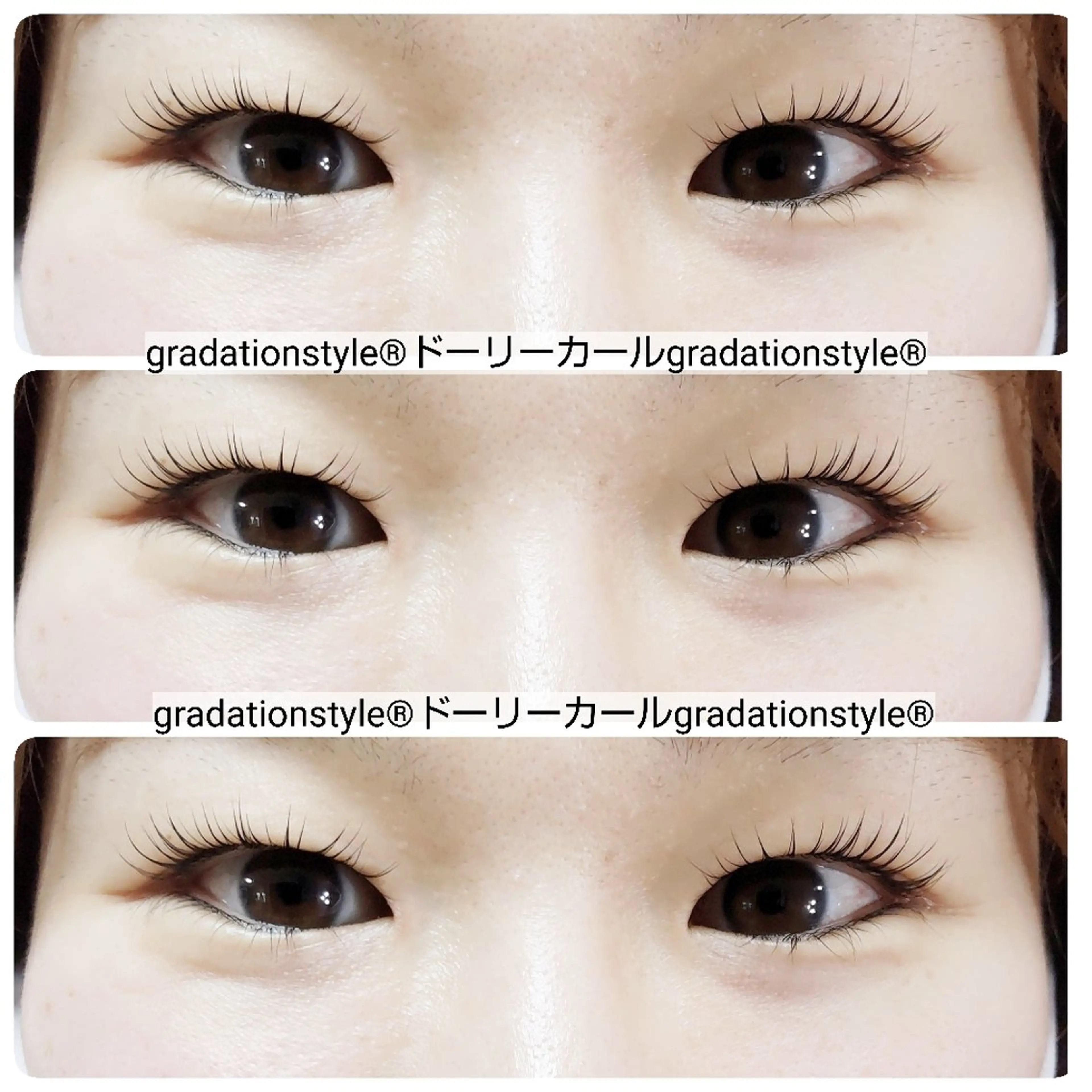 マツエク・マツパ 一重×まつ毛パーマ 🎼グラデーション スタイル札幌♫*⁠✧のマツエク・マツパデザイン